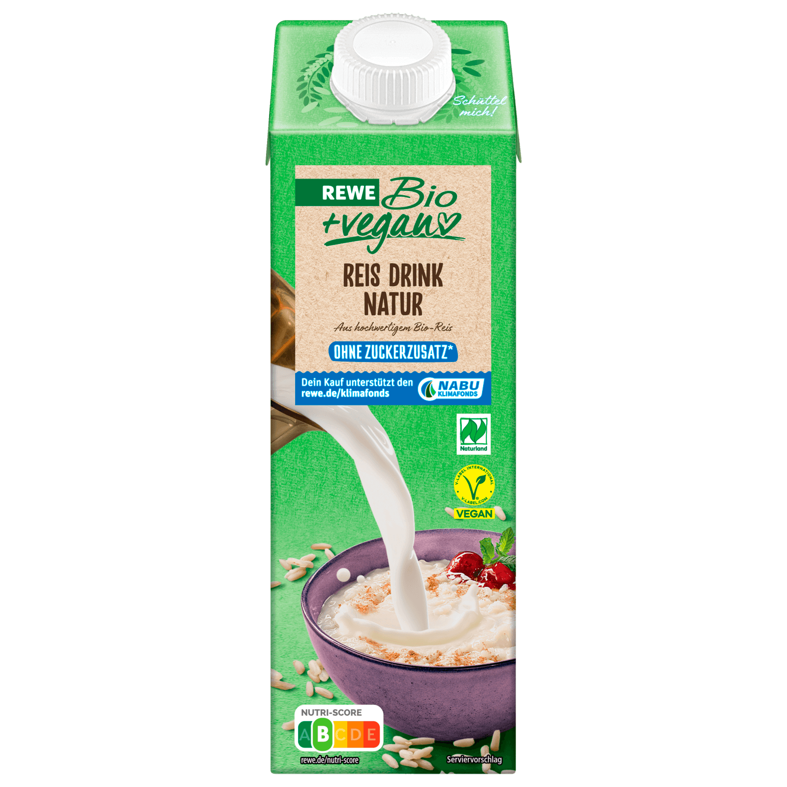 REWE Bio + vegan Reis Drink Natur 1l