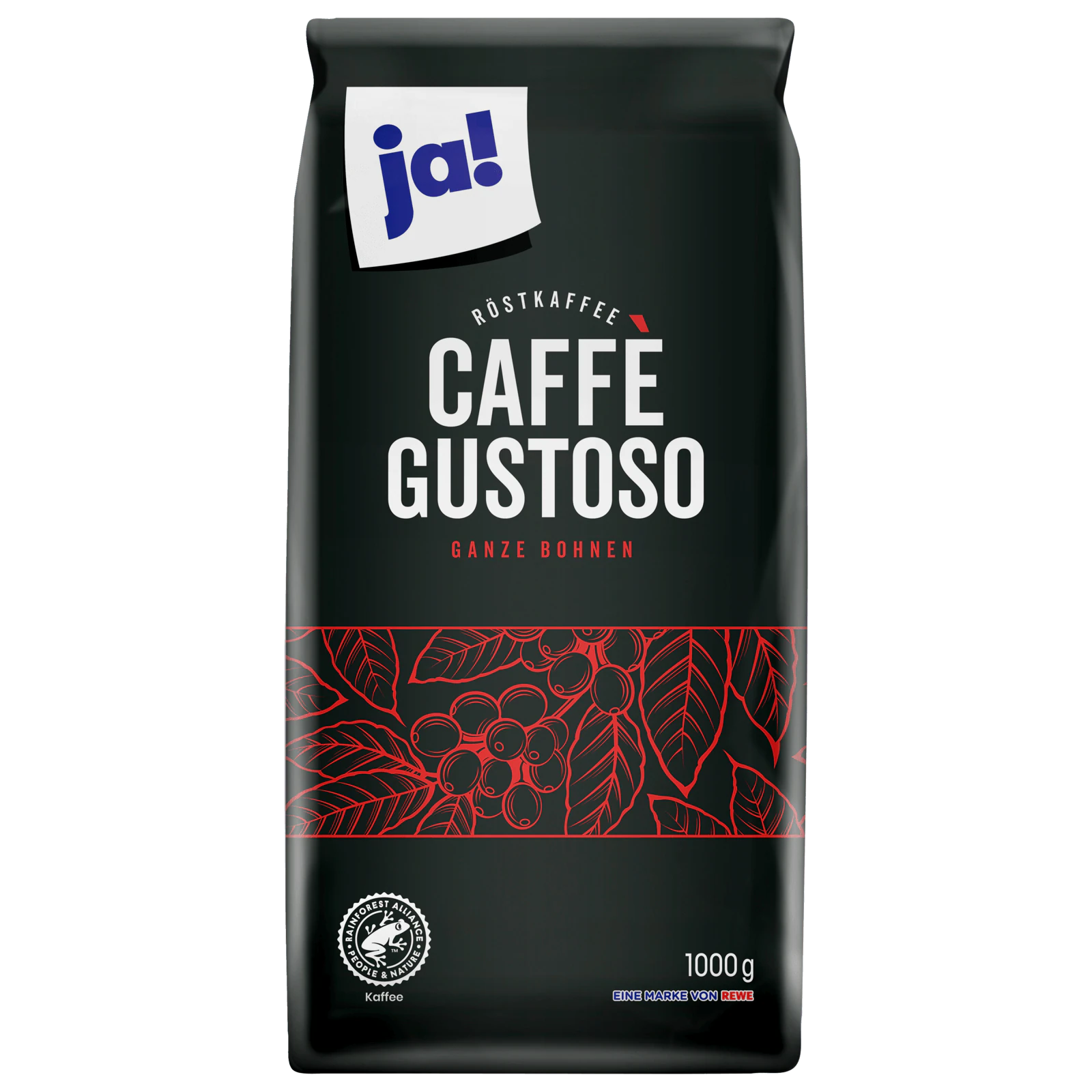 ja! Caffè Gustoso Ganze Bohnen Arabica-Robusta-Mischung 1kg