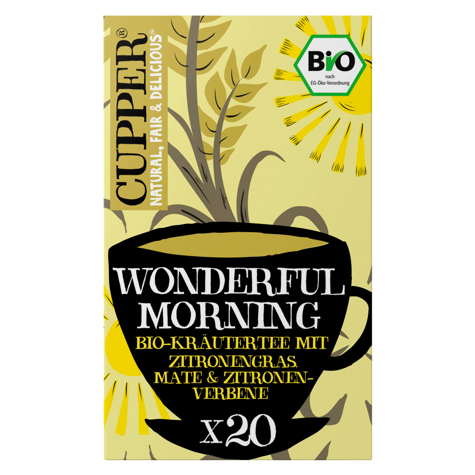 Cupper Bio Tee Wonderful Morning 35g, 20 Beutel