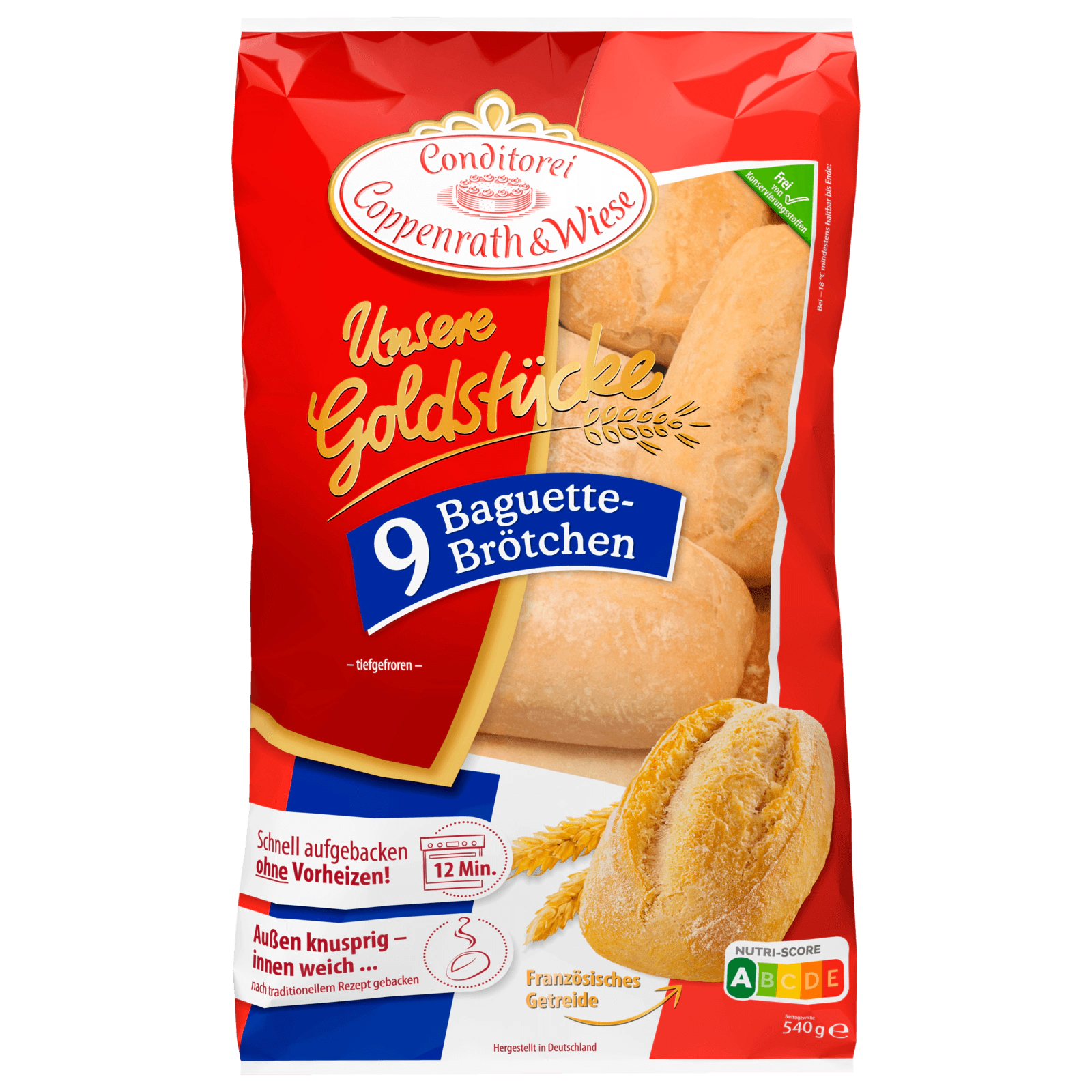 Coppenrath & Wiese 9 Baguette-Brötchen 540g