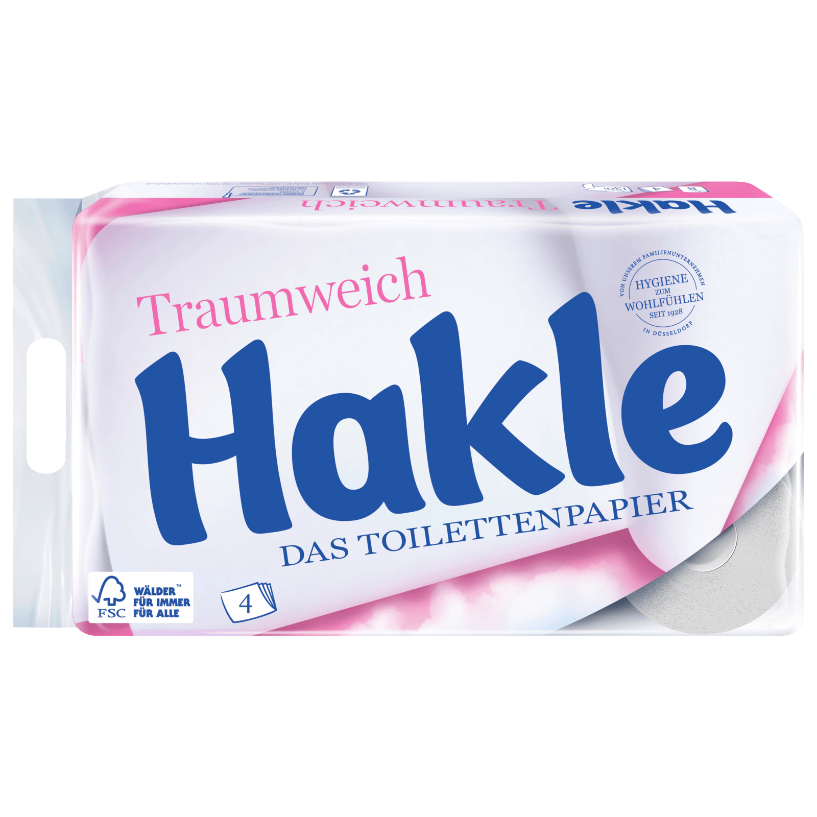 Traumweich REWE Hakle online bestellen! 8x130 Blatt Toilettenpapier bei 4-lagig