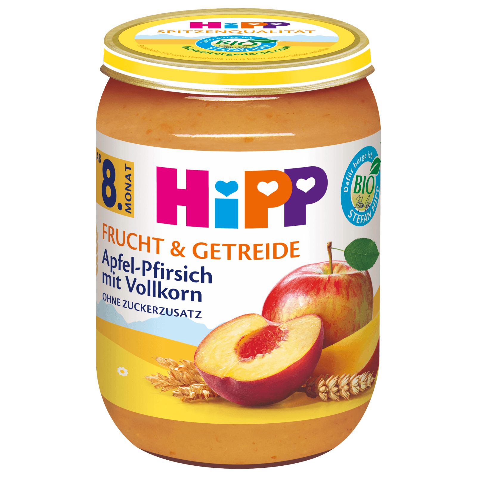 Hipp Bio Frucht & Getreide Apfel-Pfirsich mit Vollkorn 190g