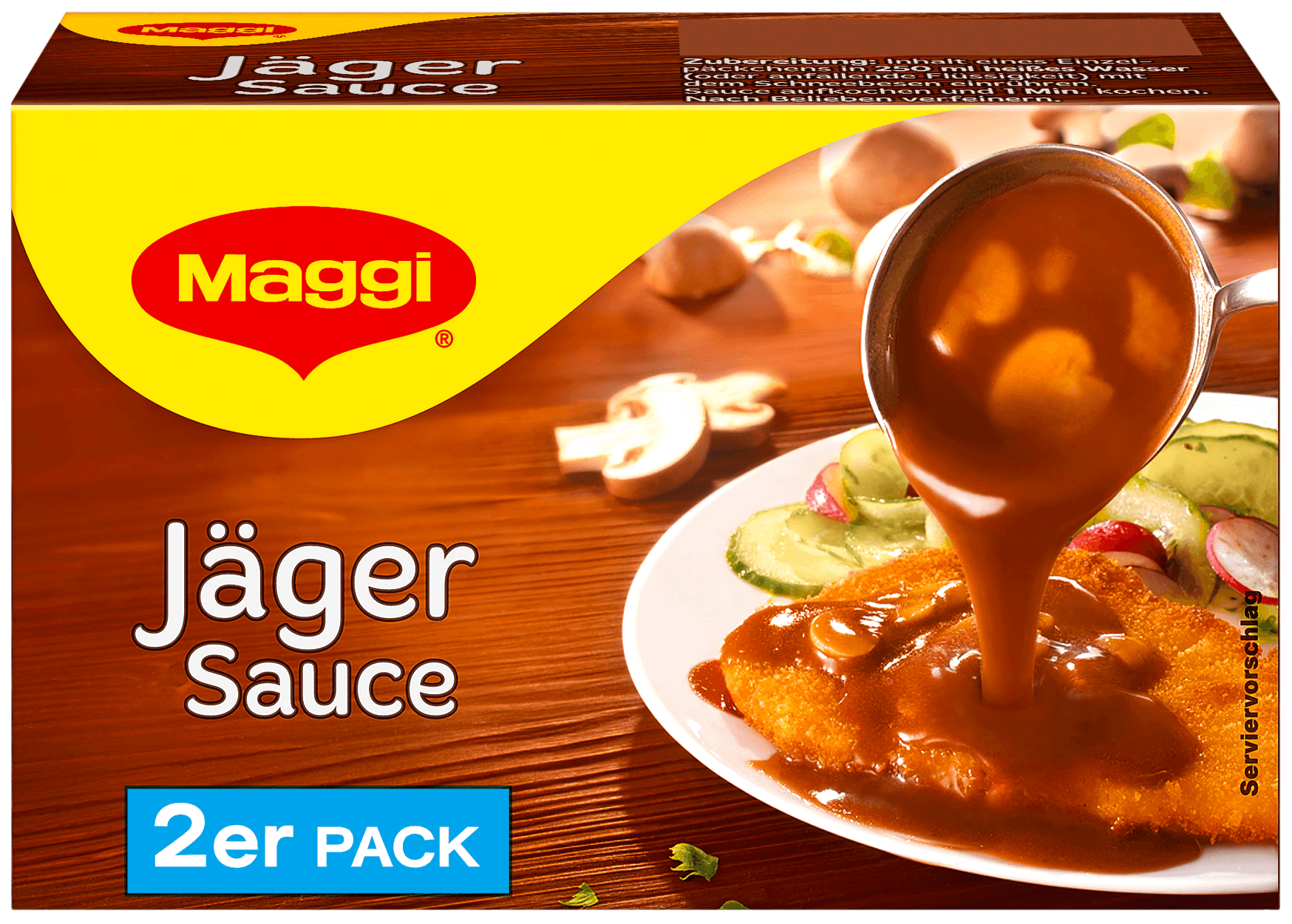 Maggi Jäger Sauce 2er Pack ergibt 2 x 250ml bei REWE online bestellen!