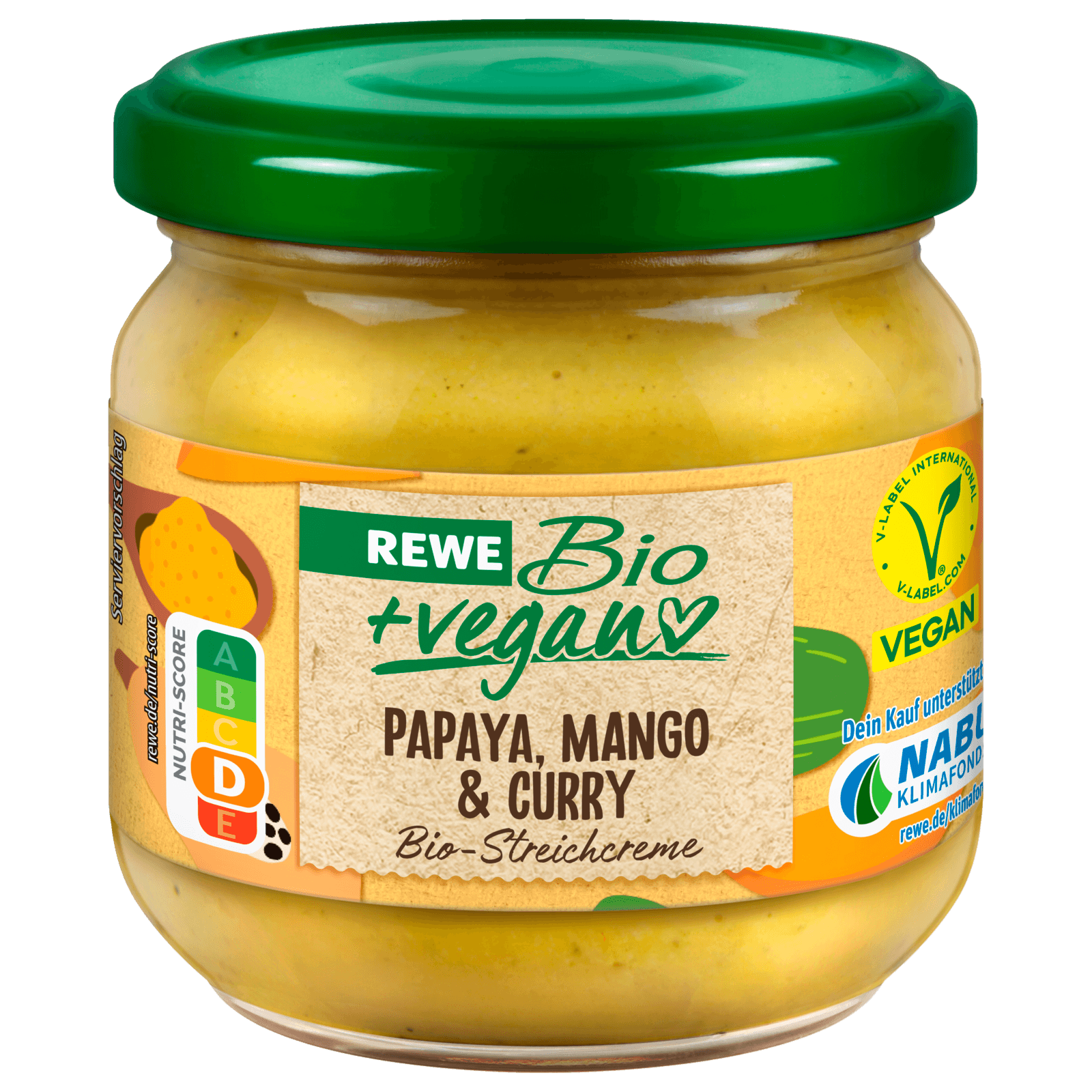 REWE Bio Aufstrich Mango-Papaya-Curry 180g