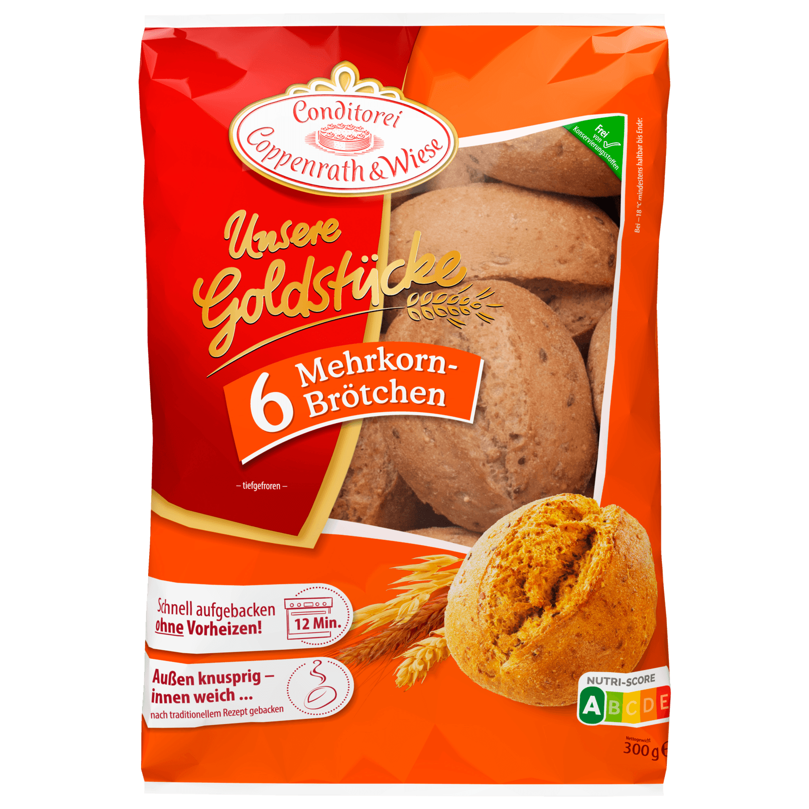 Coppenrath & Wiese 6 Mehrkorn-Brötchen 300g