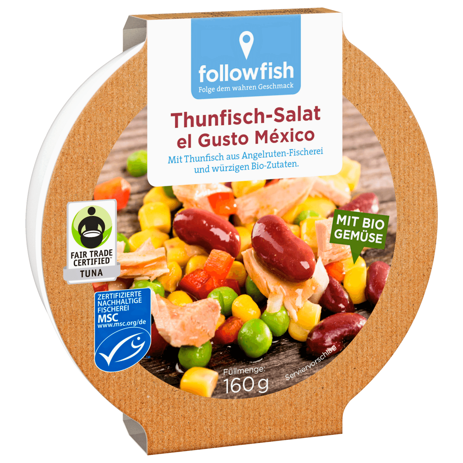 Followfish MSC Thunfisch Salat Mexico 160g