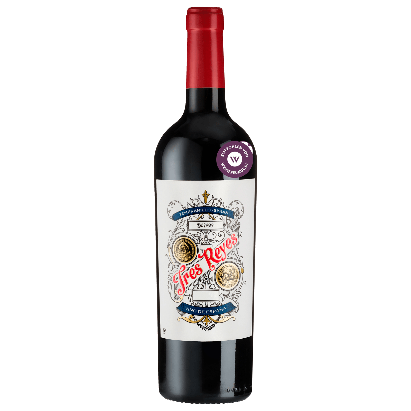 Tres Reyes Rotwein Tempranillo-Syrah trocken 0,75l