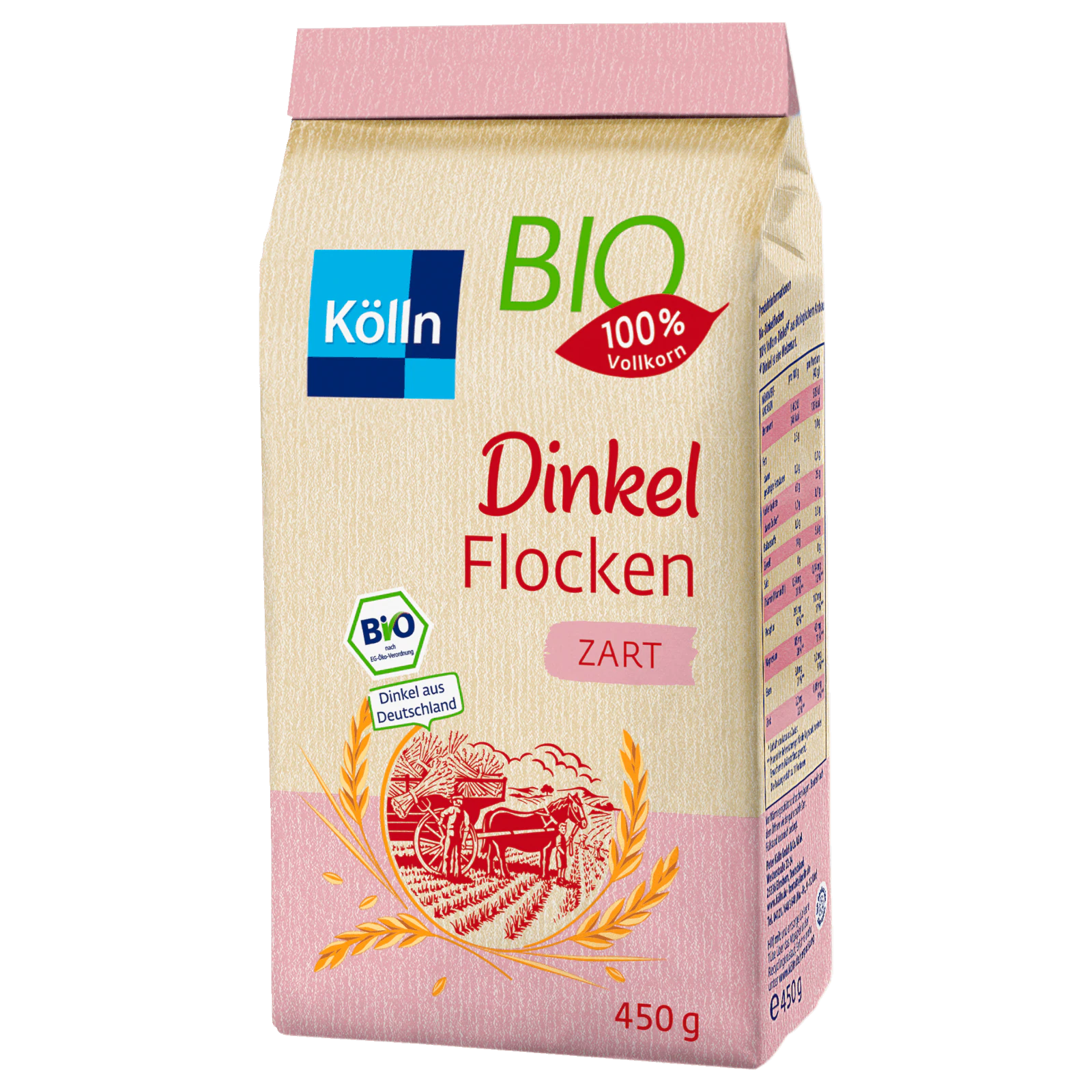 Kölln Bio Dinkelkorn Flocken 450g