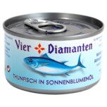 Vier Diamanten Thunfisch in Sonnenblumenöl 95g
