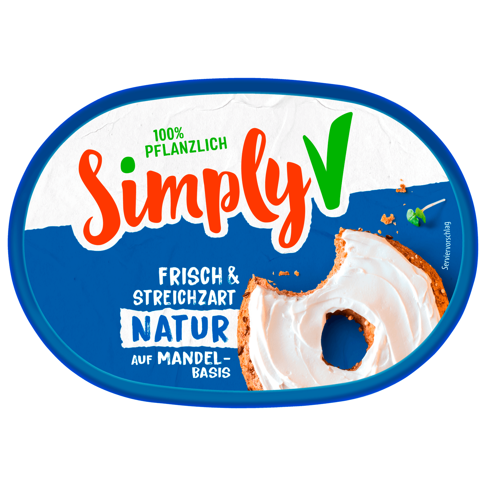 Simply V Streichzart Natur vegan 150g