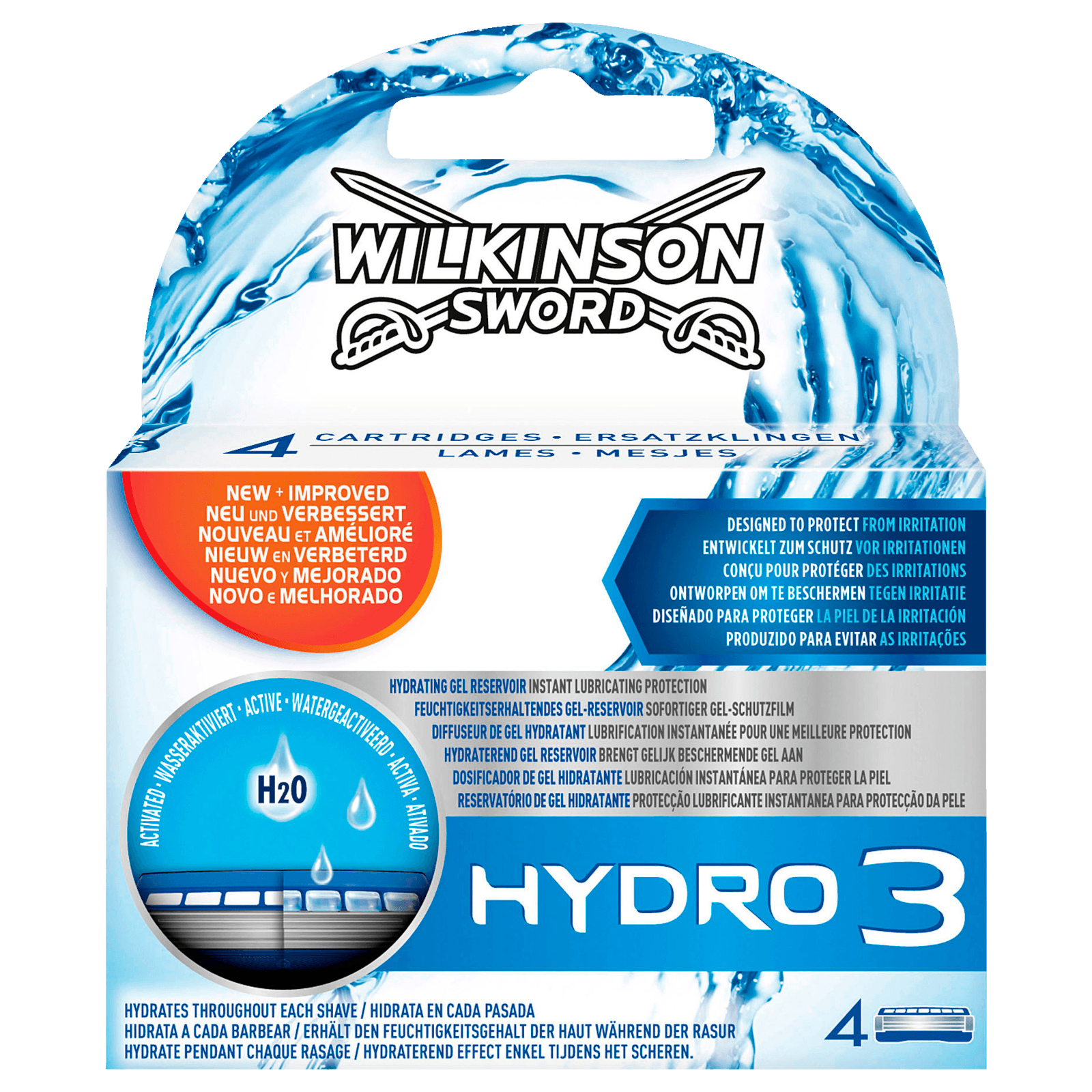 Wilkinson Sword Klingen Hydro3 4 Stück bei REWE online bestellen!
