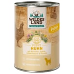 Wildes Land Puppy Huhn mit Kartoffeln, Äpfeln, Wildkräutern & Distelöl 400g