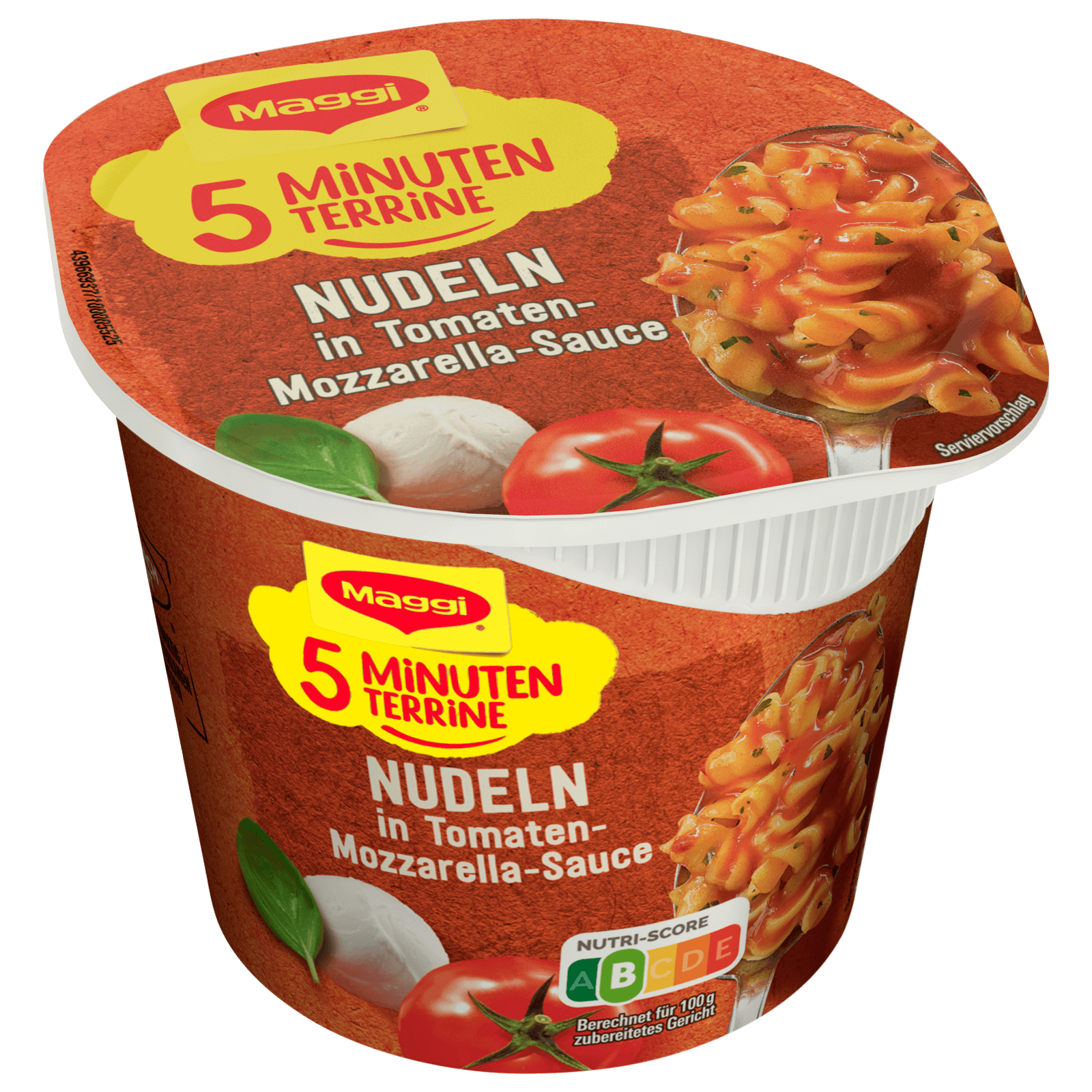 Maggi 5 Minuten Terrine Nudeln in Tomaten-Mozzarella Sauce 55g