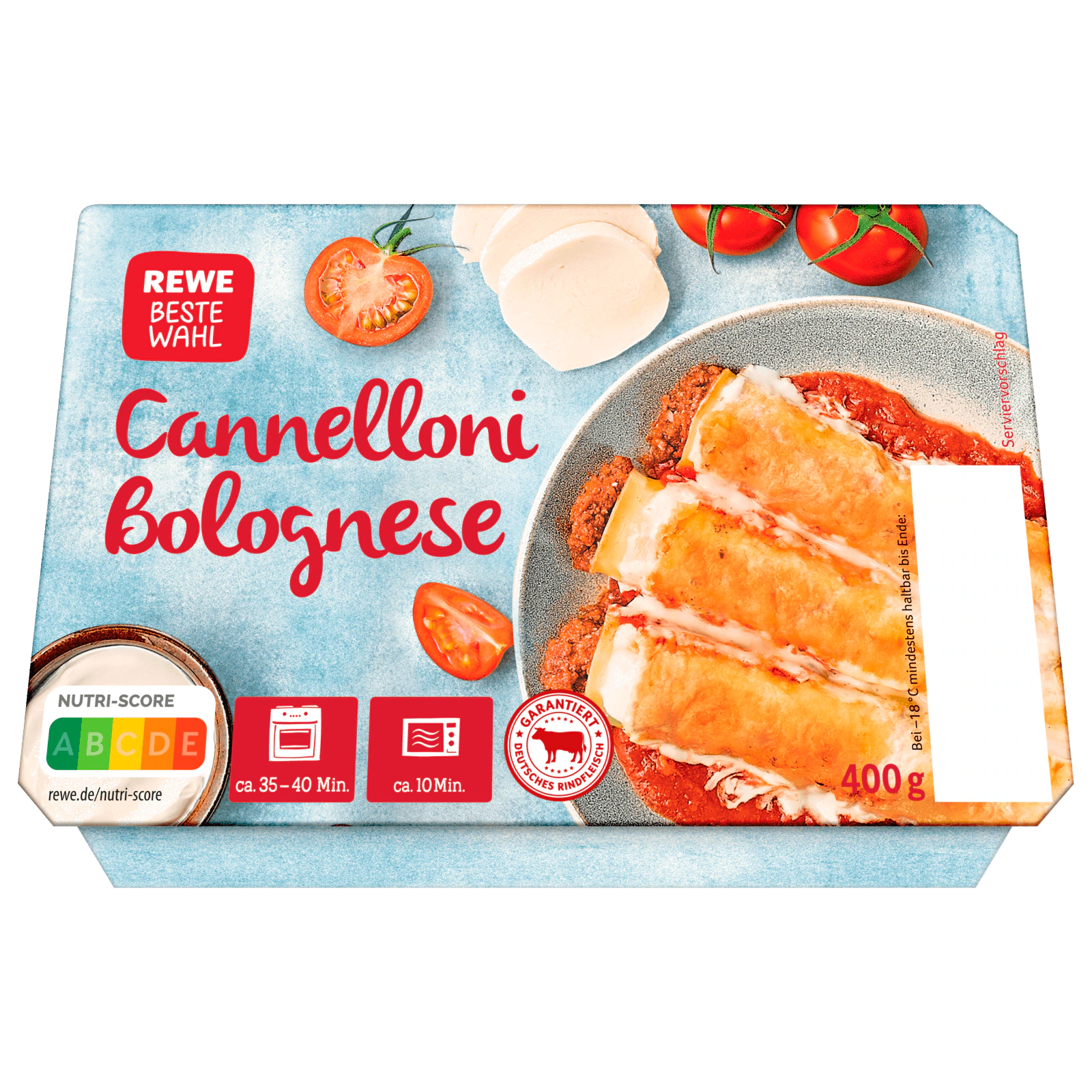 Rewe Beste Wahl Cannelloni Bolognese 400g Bei Rewe Online Bestellen