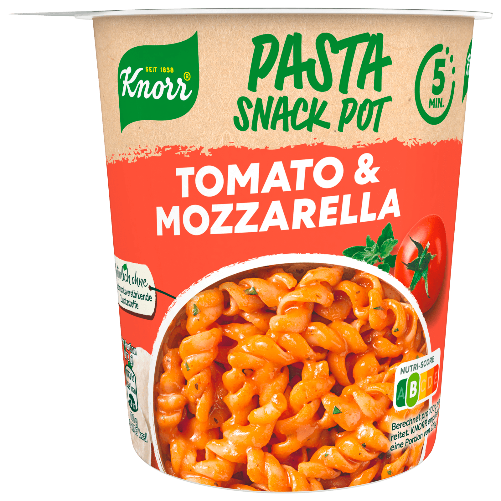 Knorr Pasta Snack Pot Tomato & Mozzarella 72g