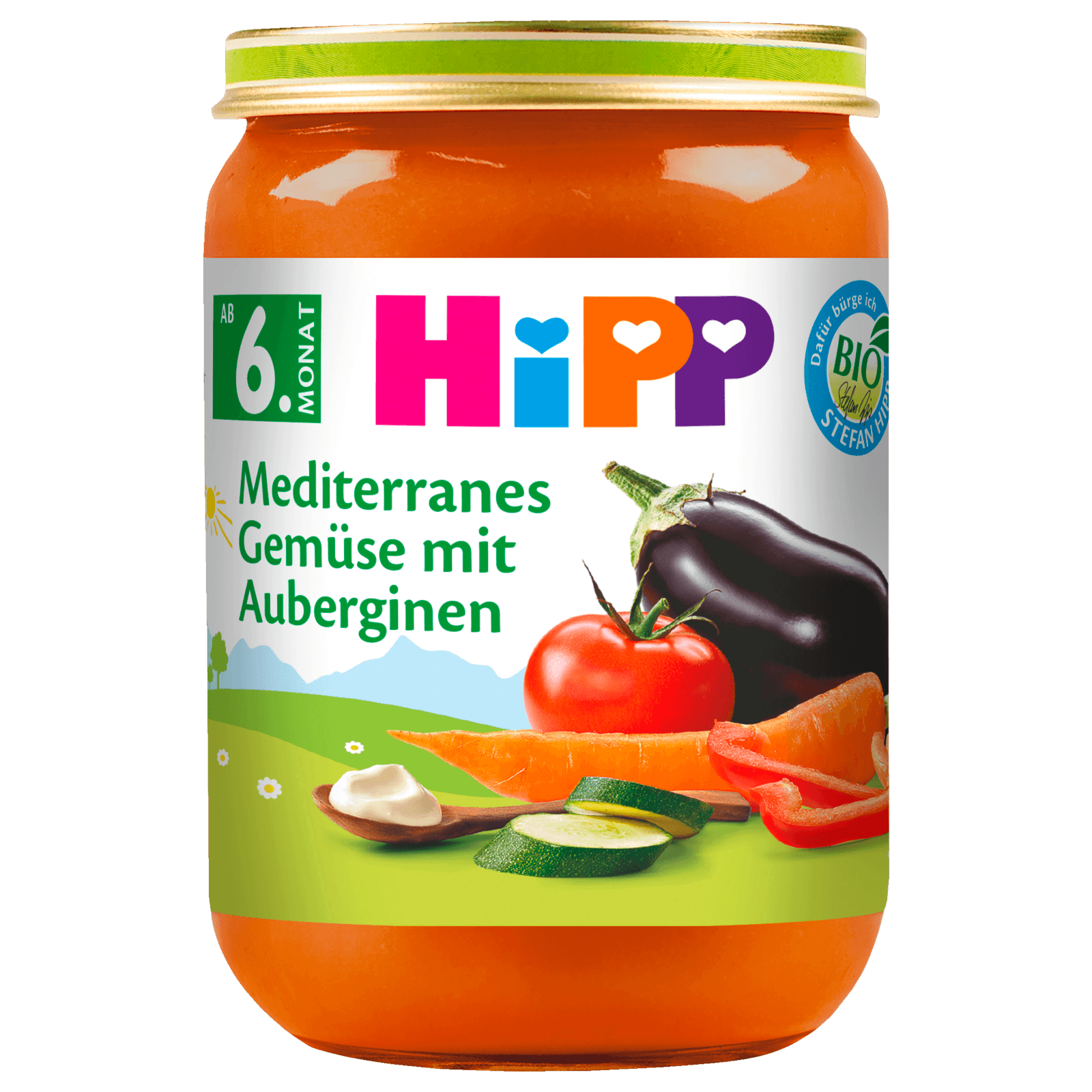 Hipp Mediteranes Bio Gemüse mit Aubergine 190g