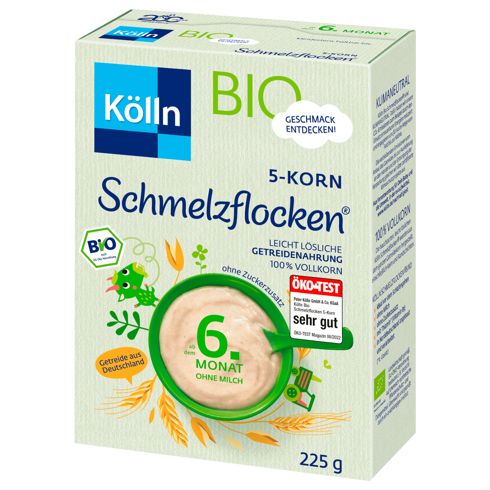 Kölln Bio Schmelzflocken 5 Korn 225g