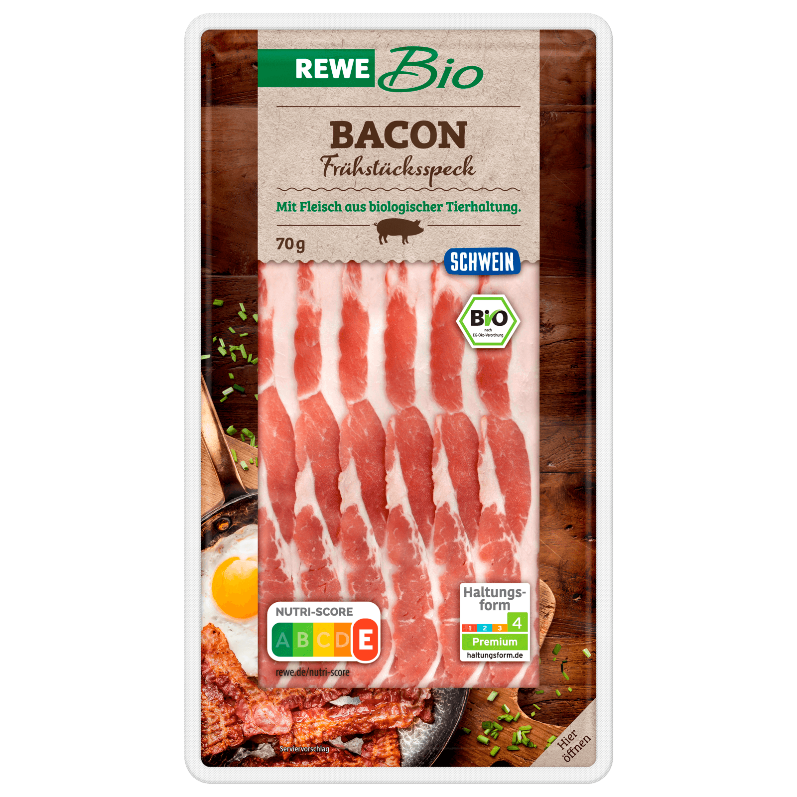 REWE Bio Bacon 70g