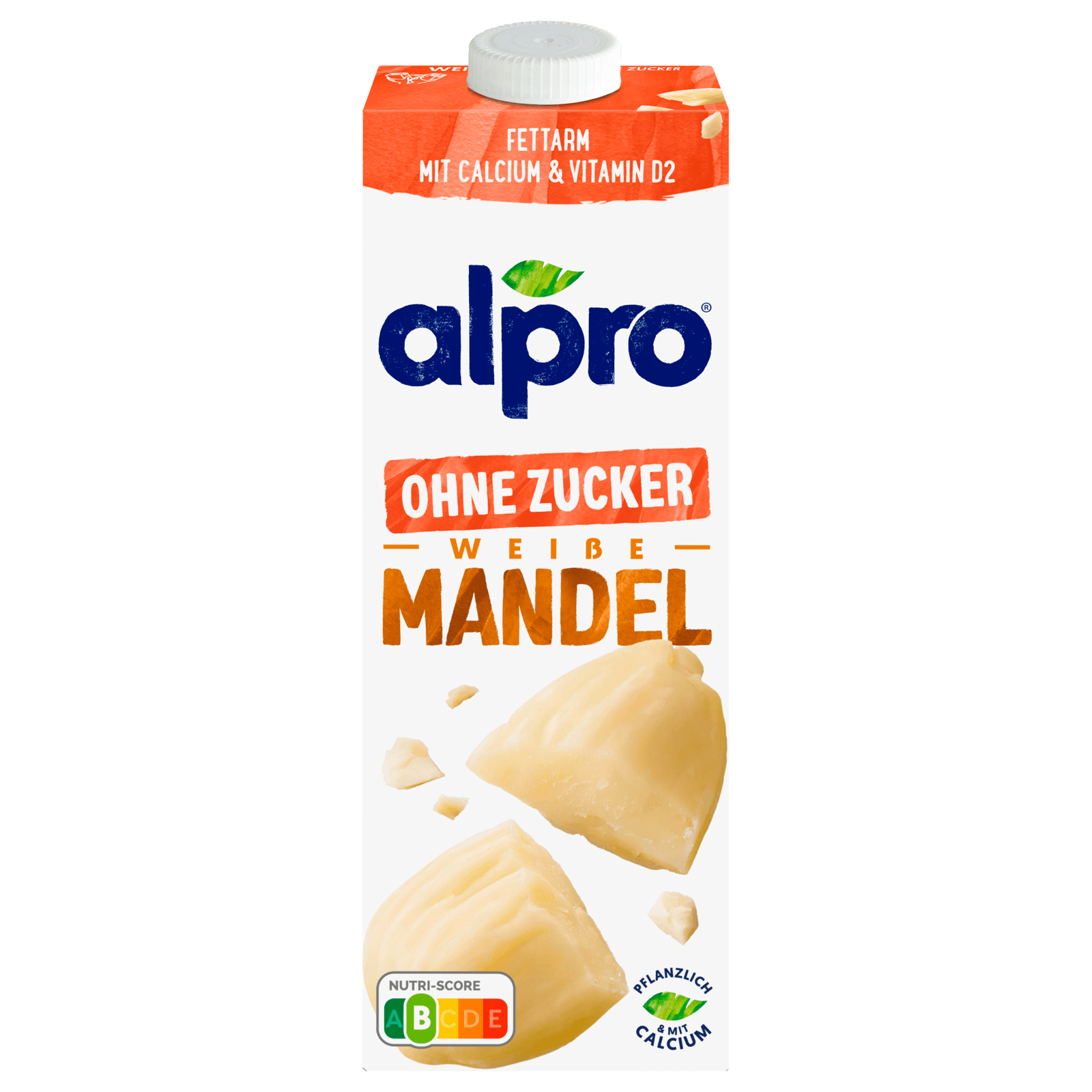 Alpro Mandel-Drink Weiße Mandel Ohne Zucker vegan 1l