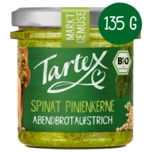 Tartex Bio Markt-Gemüse Brotaufstrich Spinat Pinienkerne 135g