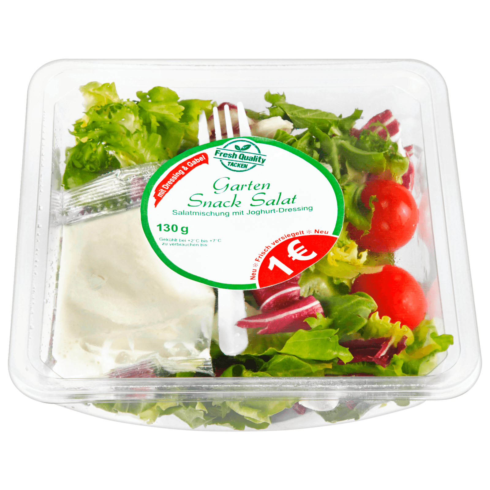 Garten Snack Salat mit Joghurtdressing 130g bei REWE