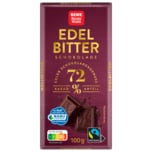 REWE Beste Wahl Schokolade Edel Bitter 72% 100g