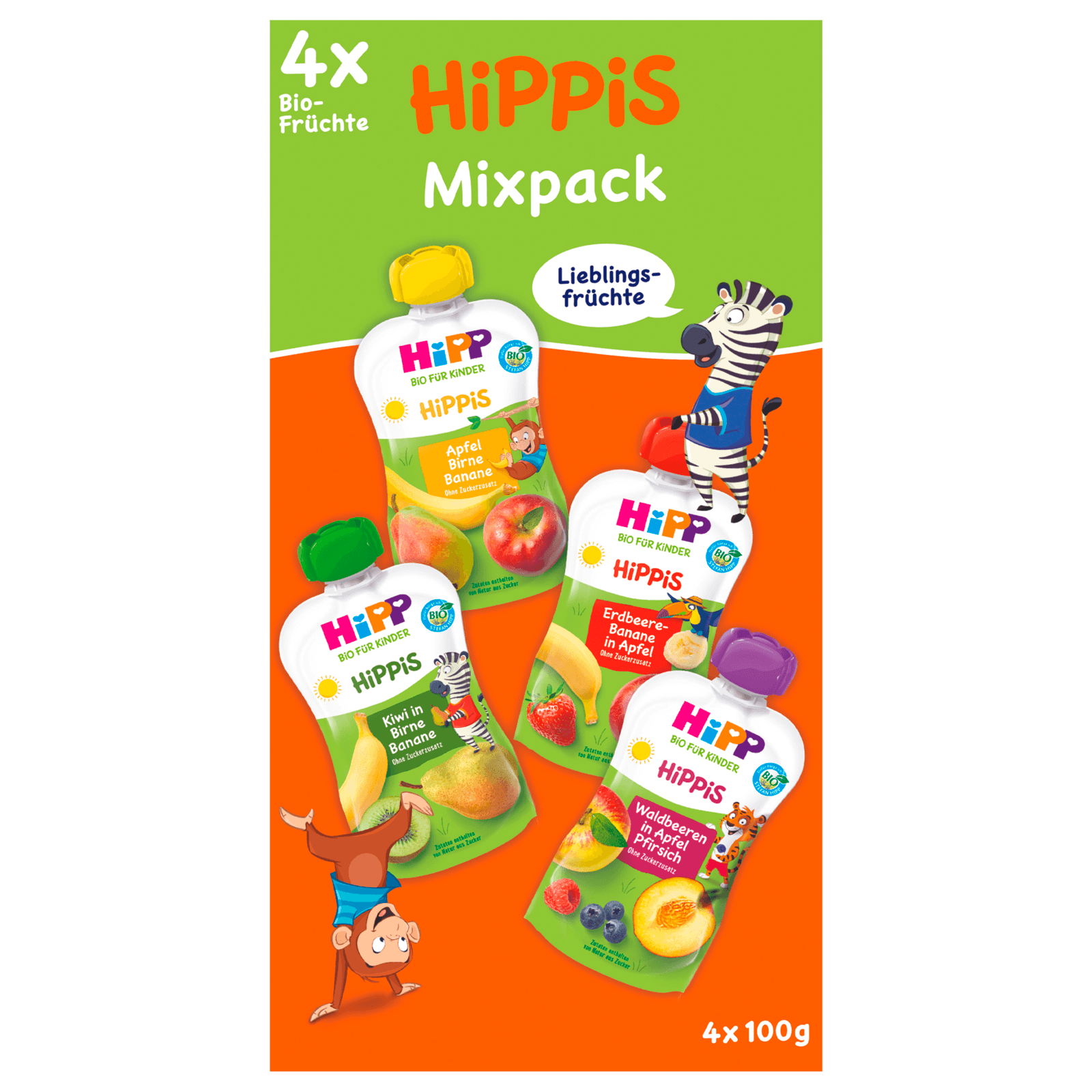 Hipp Hippis Mix-Pack Bio 4x100g