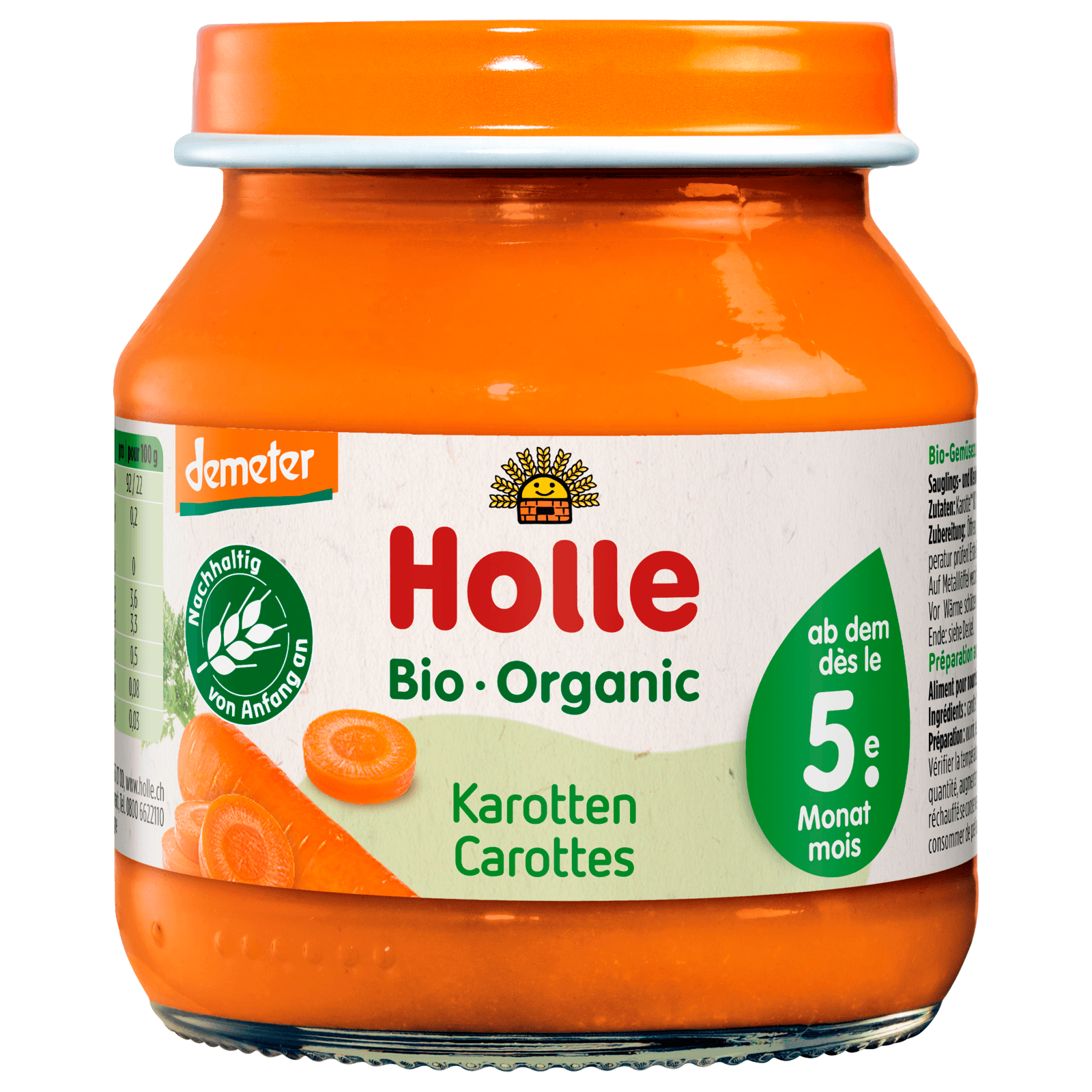 Holle Bio Demeter Karotten nach dem 4. Monat 125g