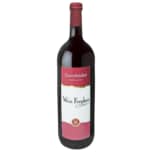 Wein Franken Rotwein Dornfelder QbA halbtrocken 1l