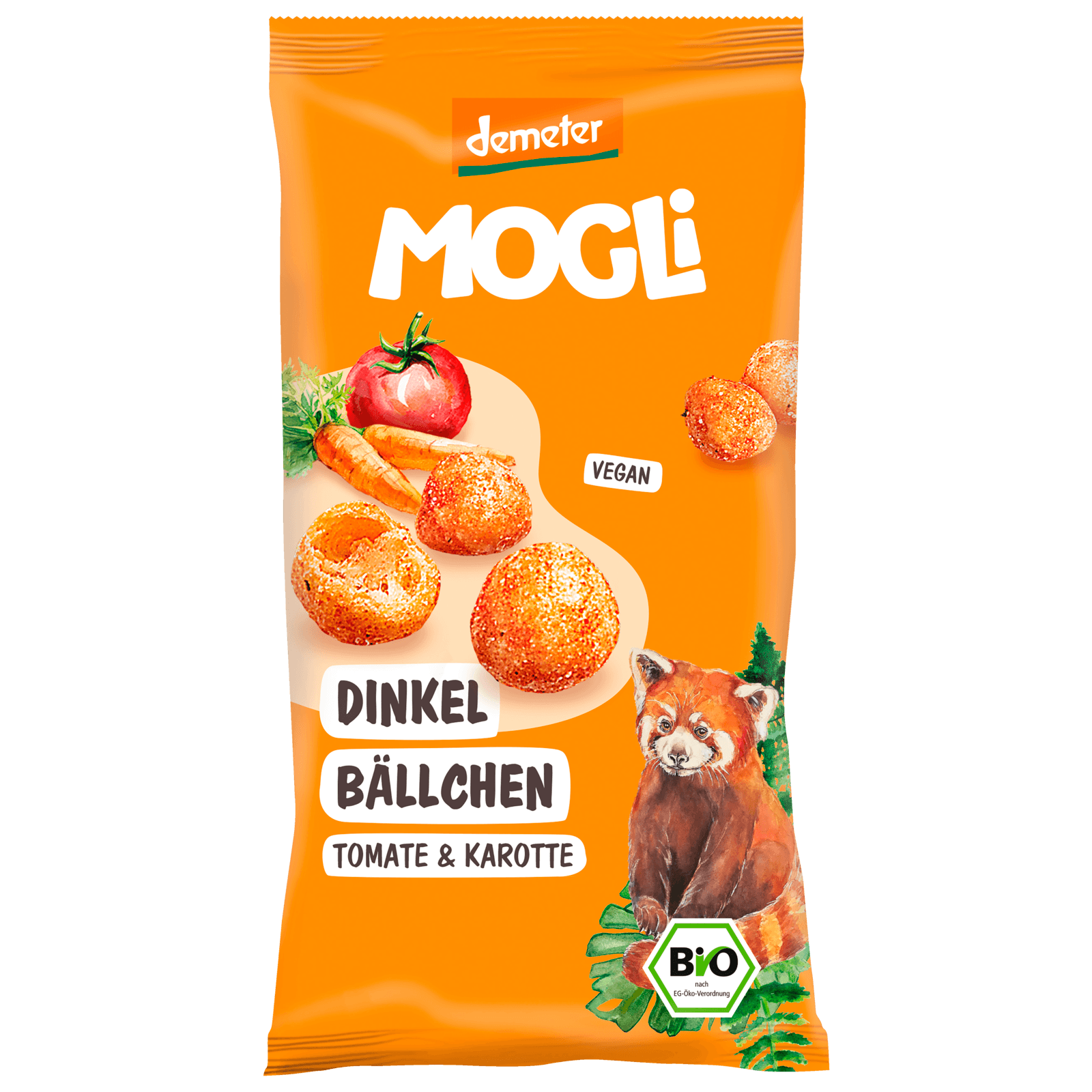 Mogli Bio Demeter Dinkelbällchen Tomate & Karotte 40g