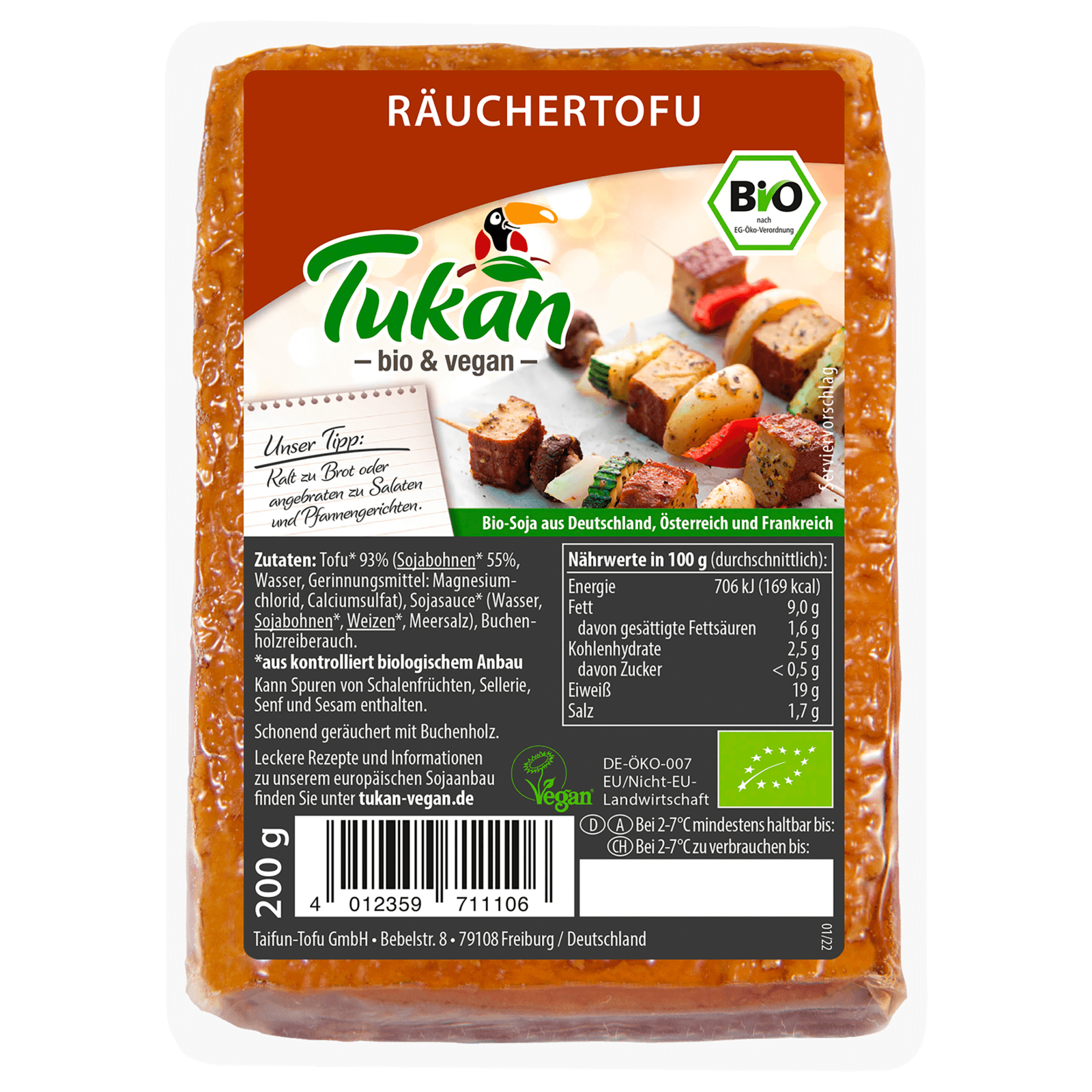 Tukan Bio Räuchertofu vegan 200g