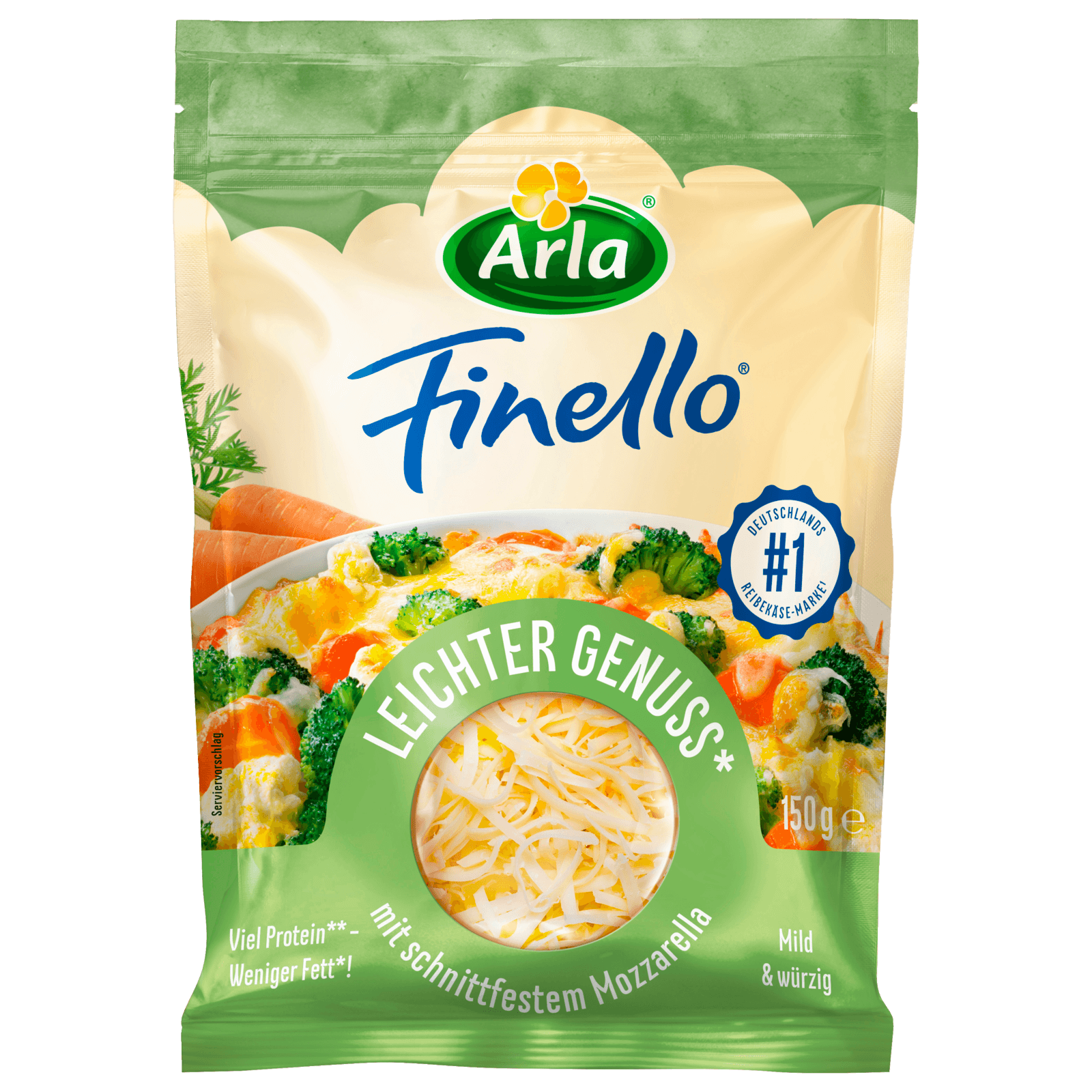 Arla Finello leichter Genuss gerieben 150g bei REWE online bestellen!