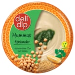 deli dip Hummus Koriander Kichererbsen Dip mit Sesam vegan 250g