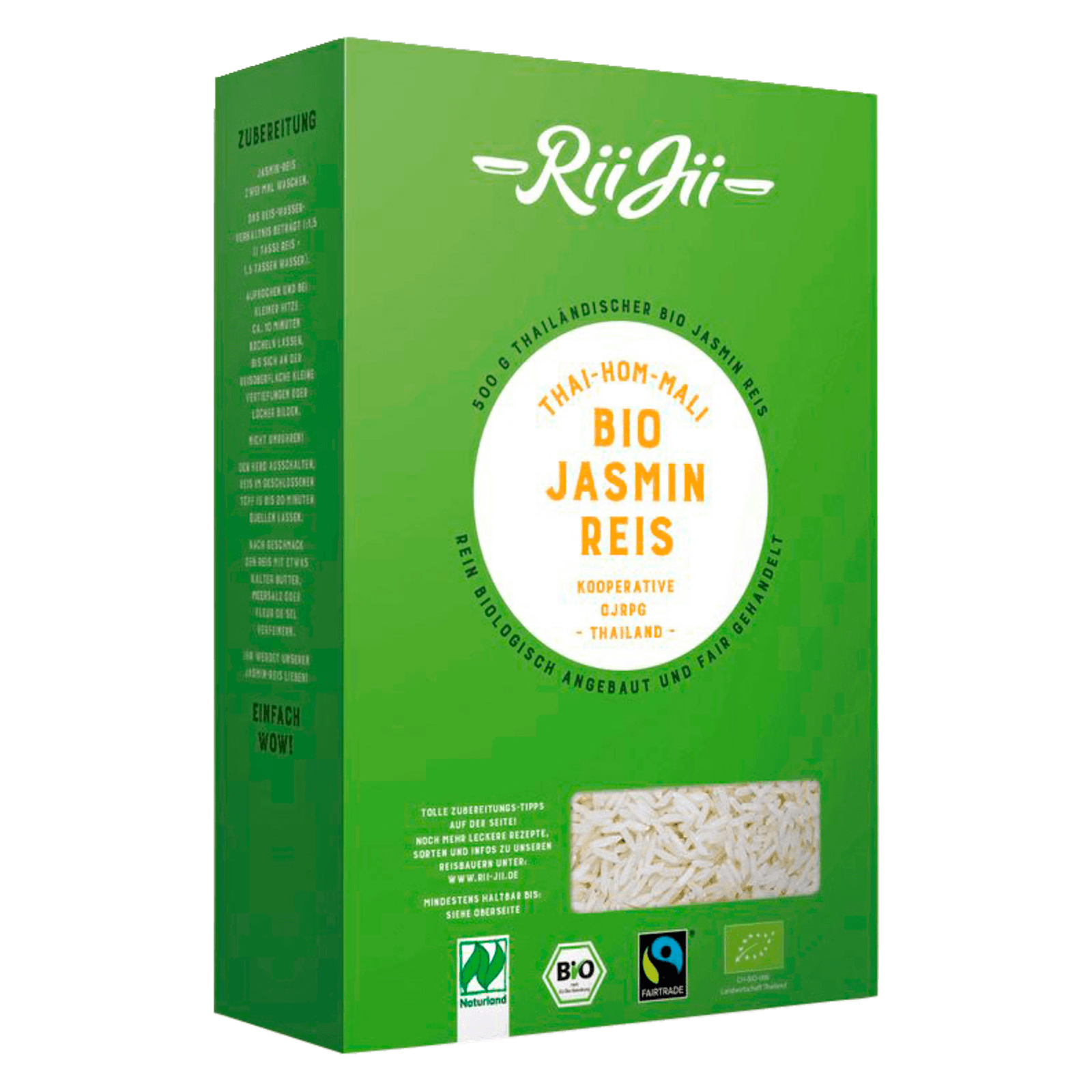 RiiJii Bio Jasmin Reis Thai Hom Mali 500g