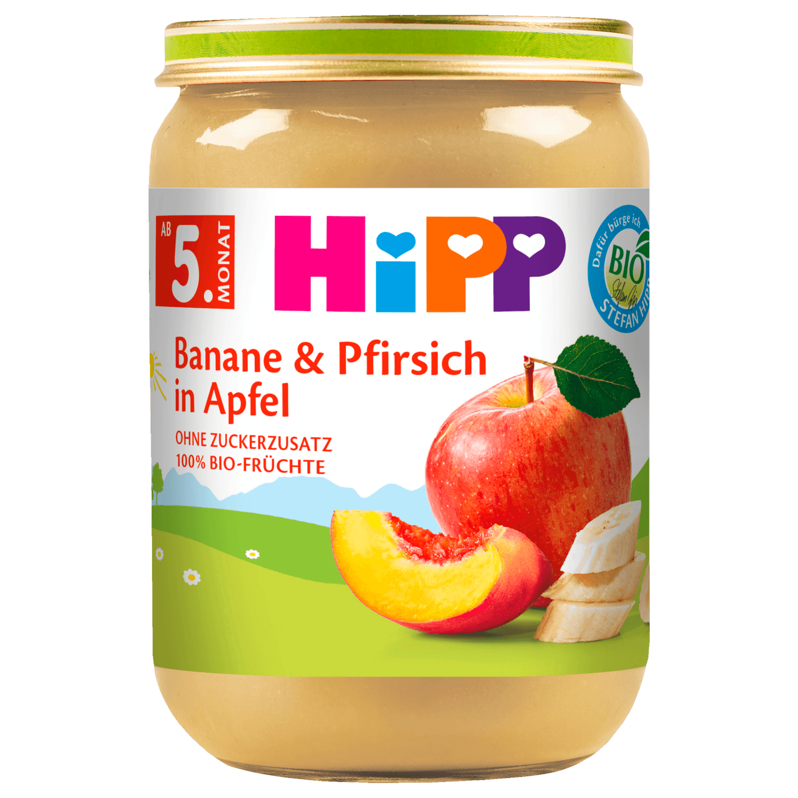 Hipp Bio Banane & Pfirsich in Apfel 190g