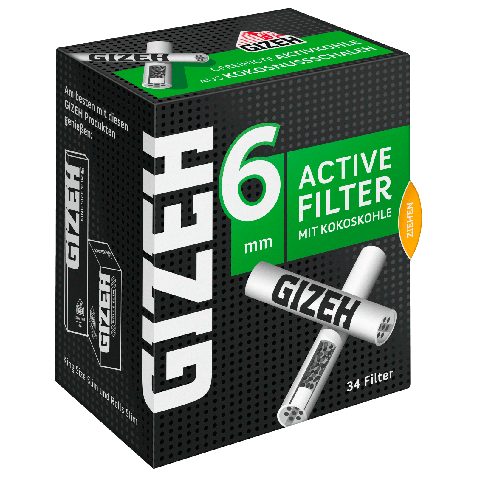 Gizeh Active Filter 6mm 34 Stück bei REWE online bestellen!