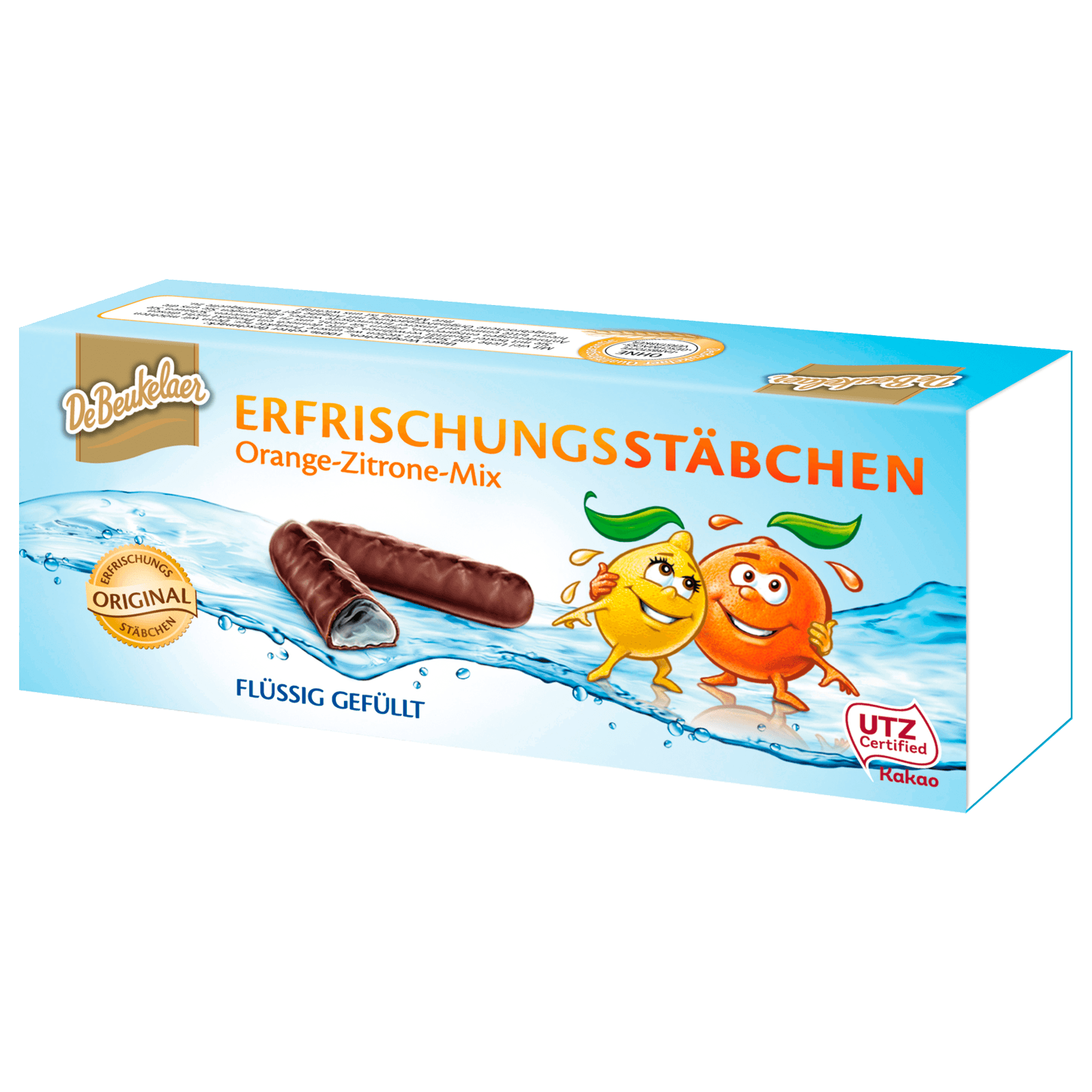 De Beukelaer Erfrischungsstäbchen Orange-Zitrone-Mix 75g