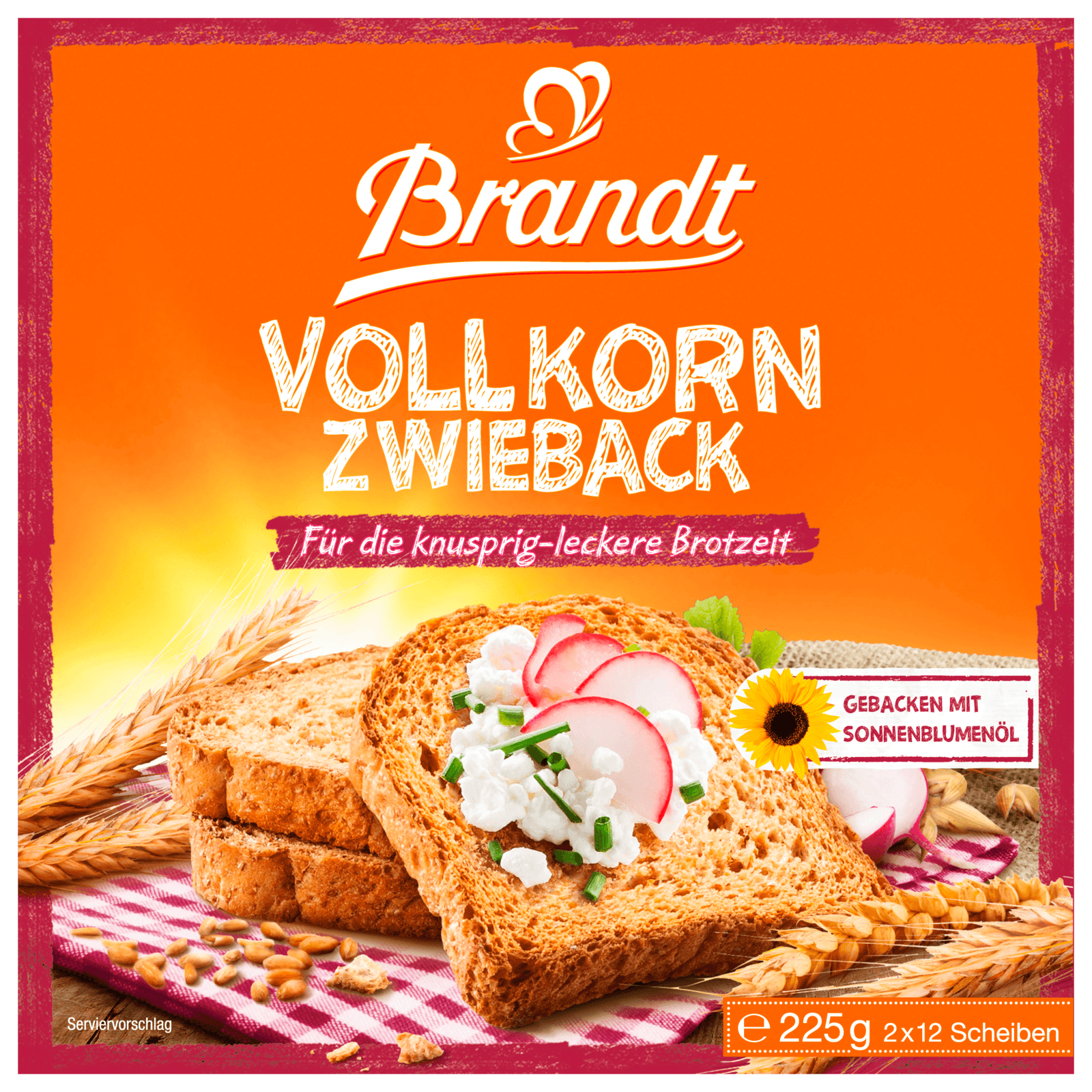 Brandt Vollkorn-Zwieback 225g bei REWE online bestellen!