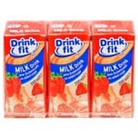 Drink fit Milk Drink Erdbeere 3x200ml