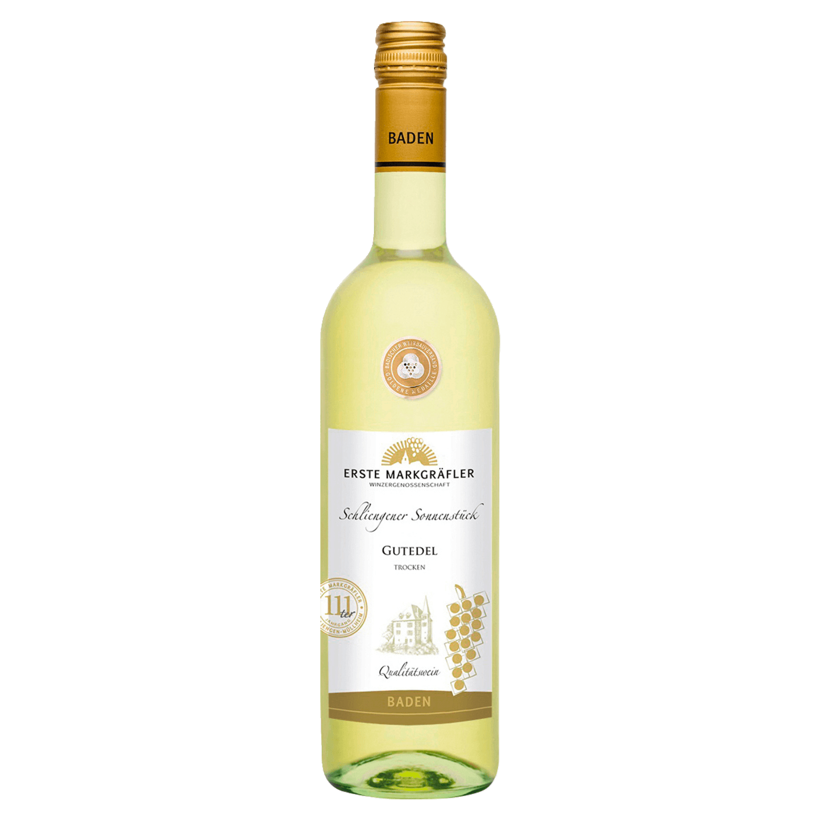 Gutedel Markgräfler Schliengen-Müllheim online Weißwein bestellen! 0,75l trocken bei Winzergenossenschaft QbA Erste REWE