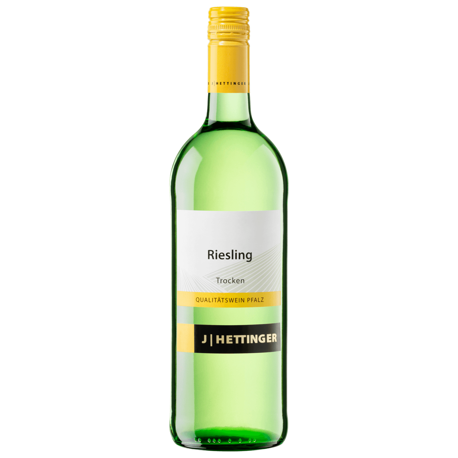 J Hettinger Weißwein Riesling QbA trocken 1l