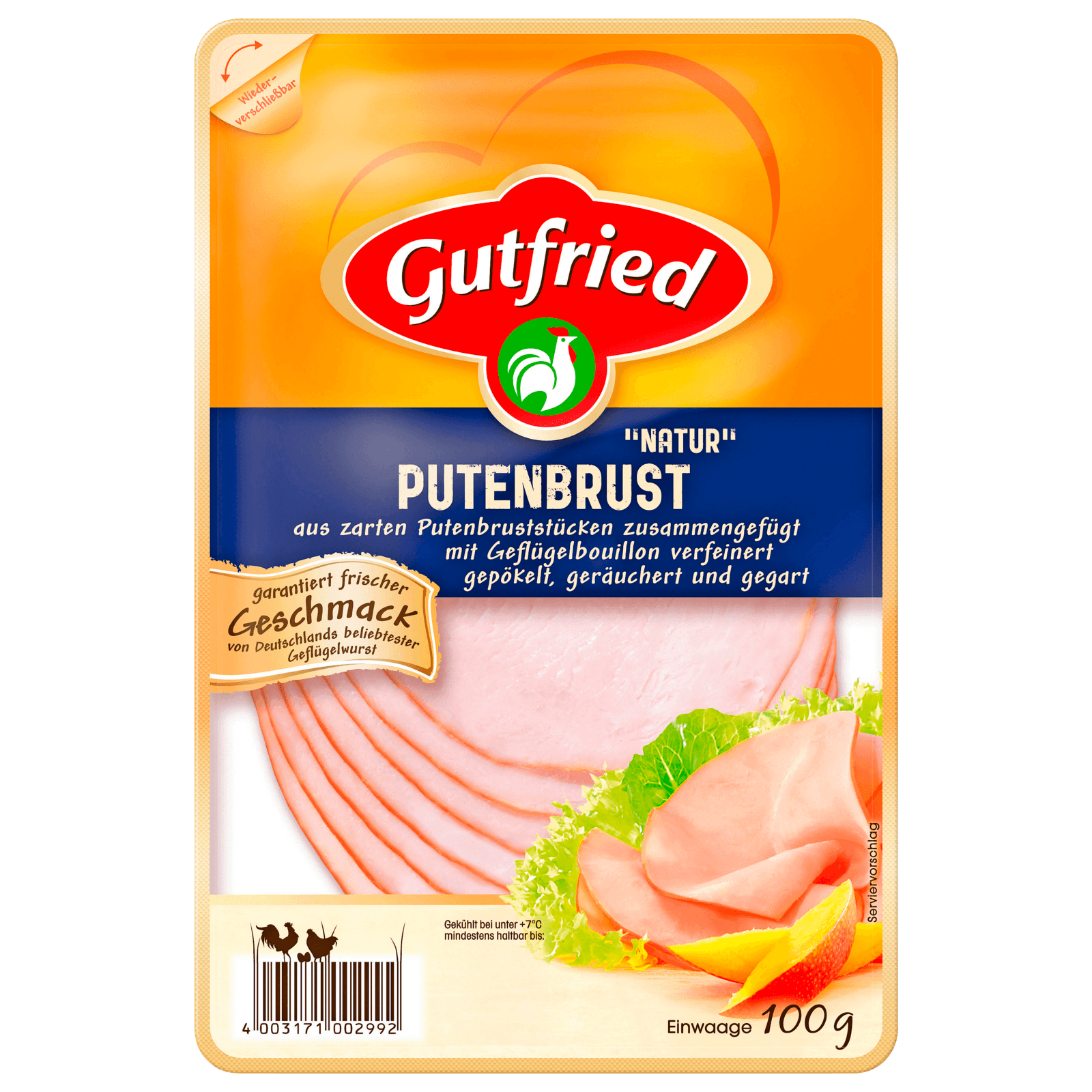 Gutfried Putenbrust Natur 100g