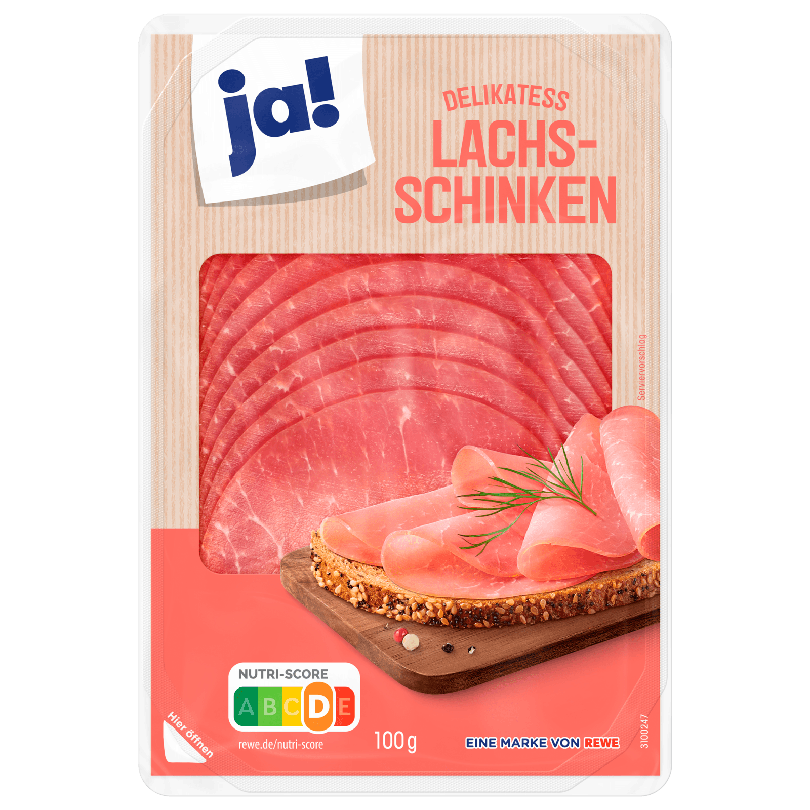 ja! Delikatess-Lachsschinken 100g