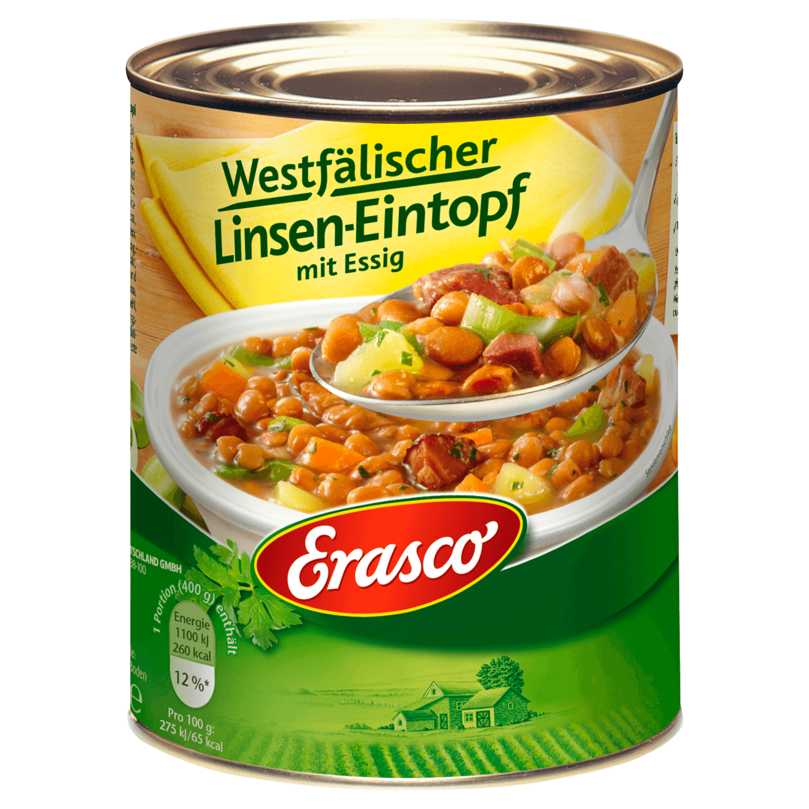 Erasco Westfälischer Linsen-Eintopf mit Essig 800g