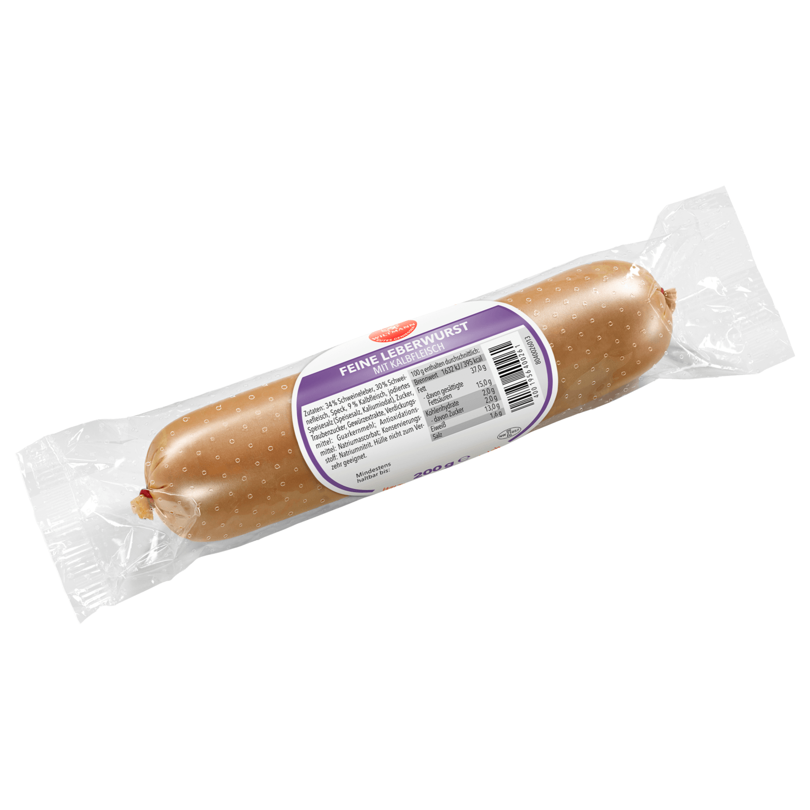 Wiltmann Feine Leberwurst mit Kalbfleisch 200g