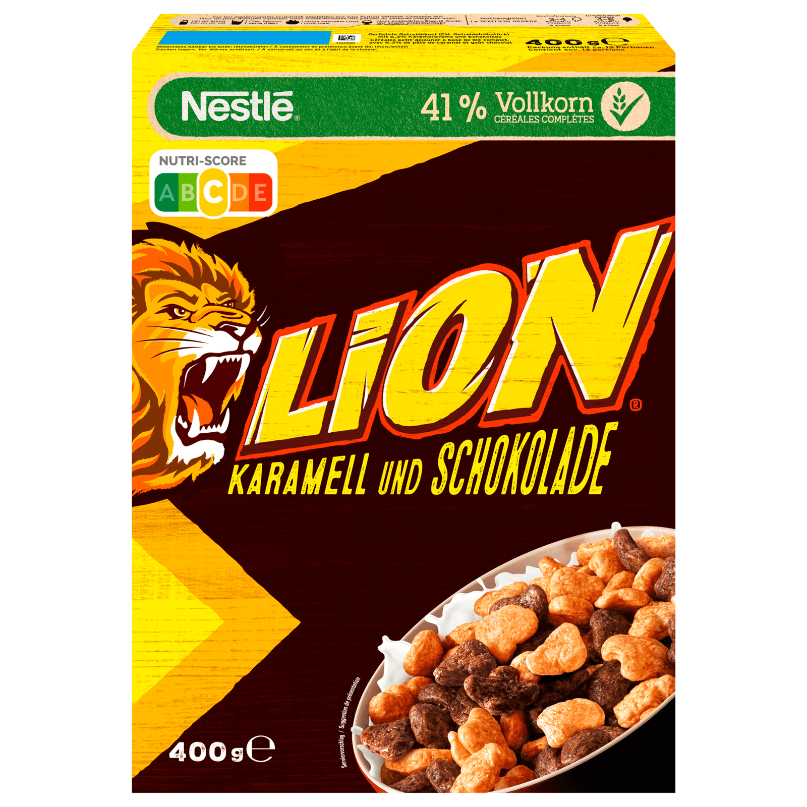Nestle Lion Cereals Karamell &amp; Schoko 400g bei REWE online bestellen!