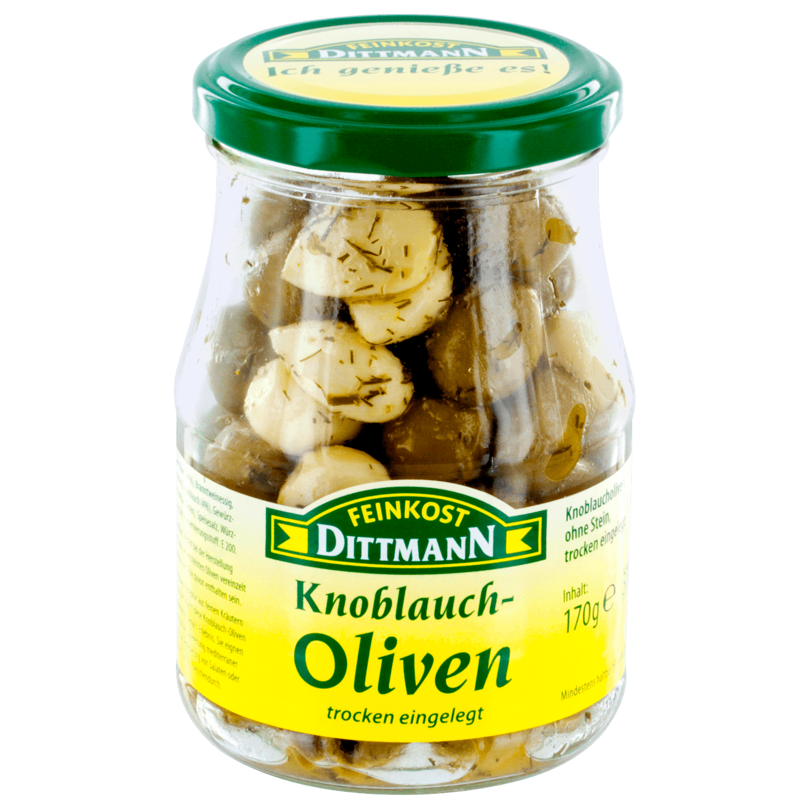 Feinkost Dittmann Knoblauch-Oliven trocken eingelegt 170g bei REWE ...