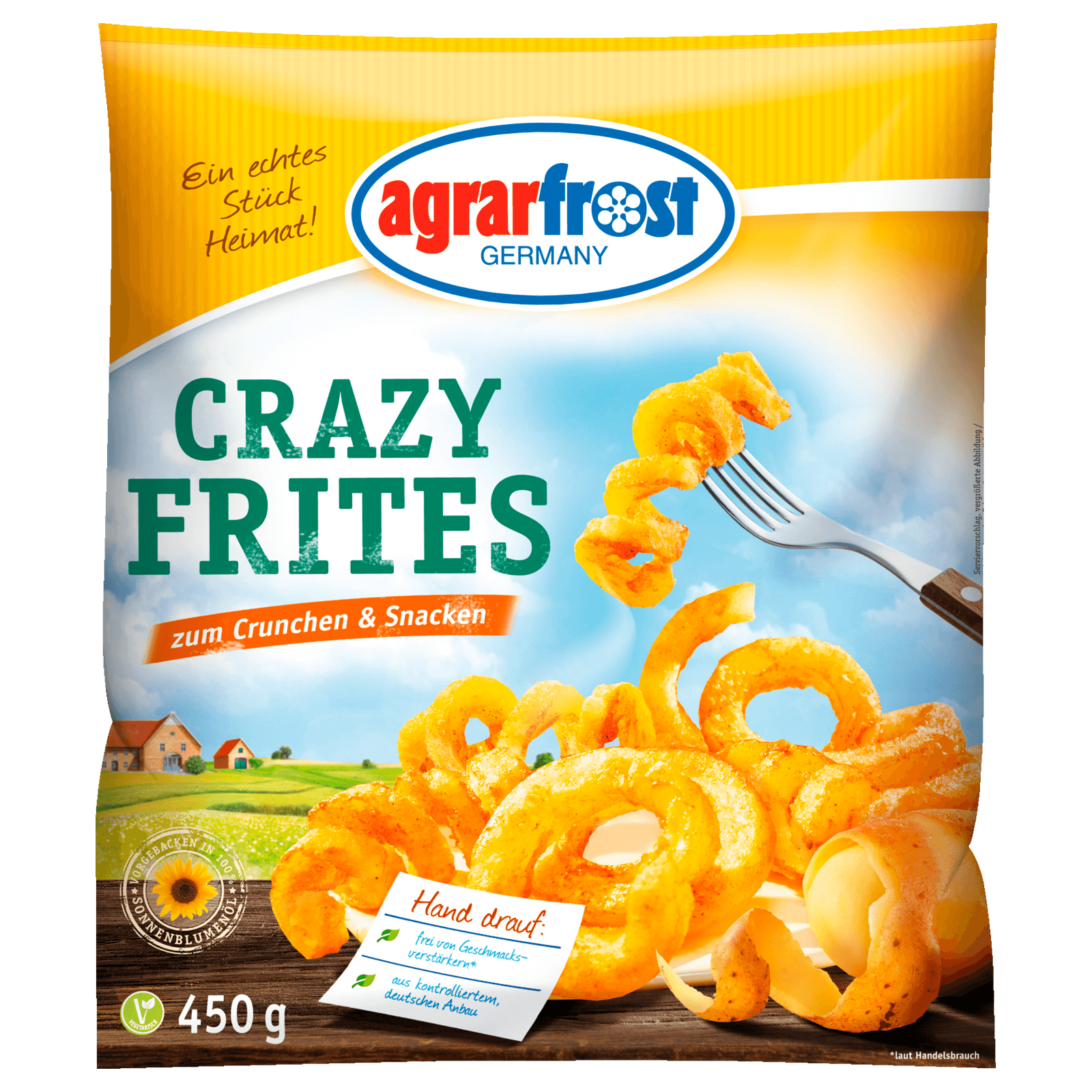 Agrarfrost Crazy Frites 450g  für 2.49 EUR