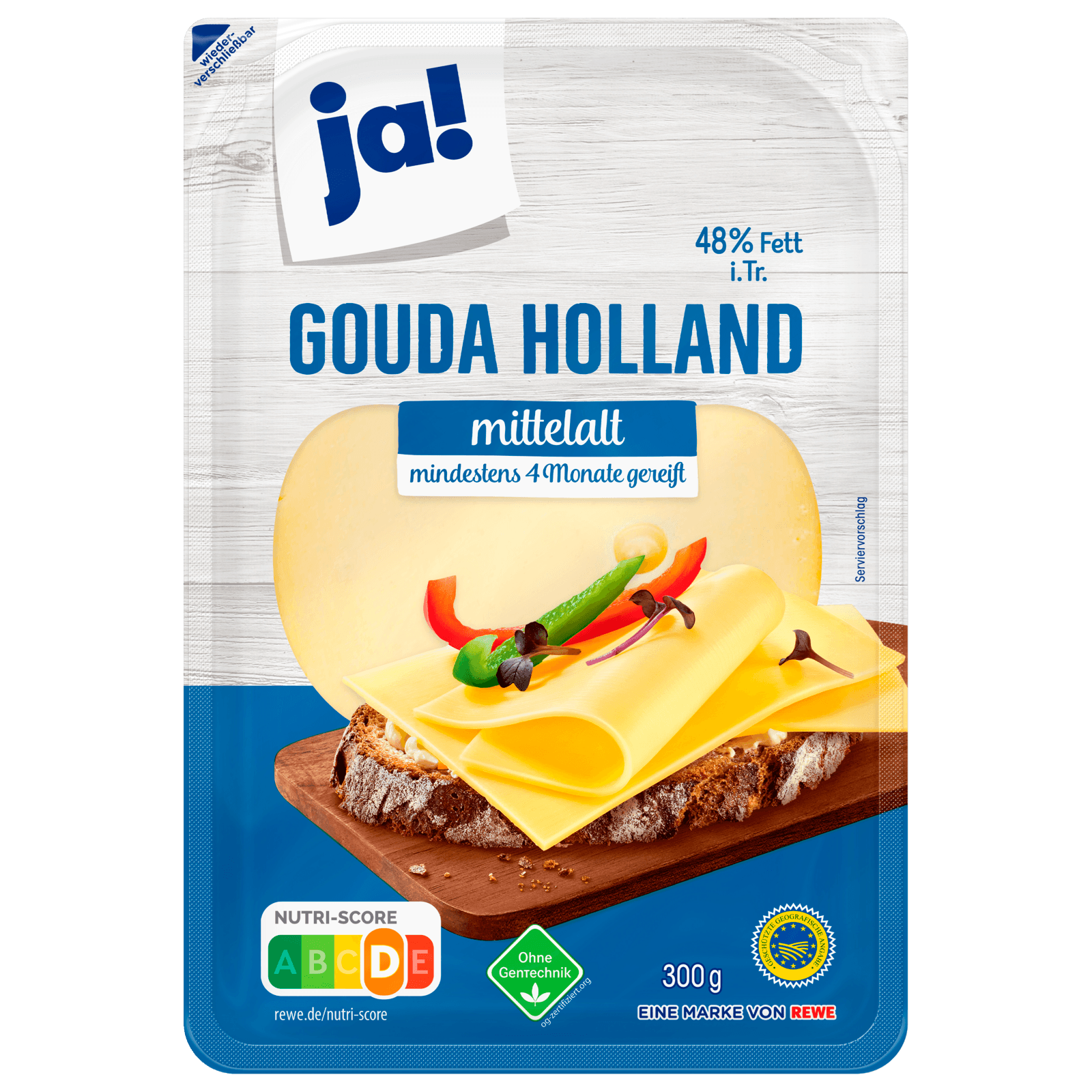 ja! Gouda mittelalt 300g