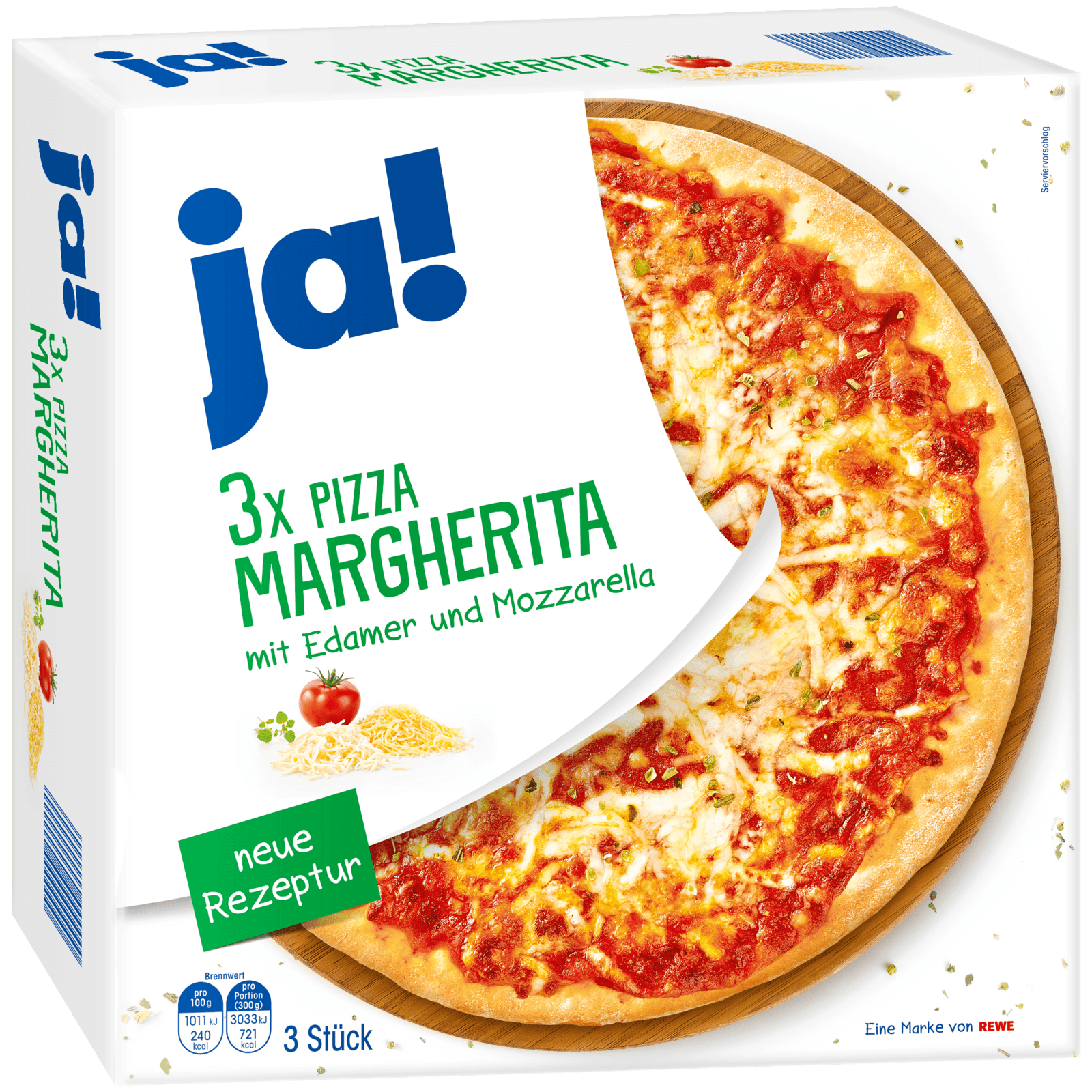 Ja Pizza Margherita 3x300g Bei Rewe Online Bestellen